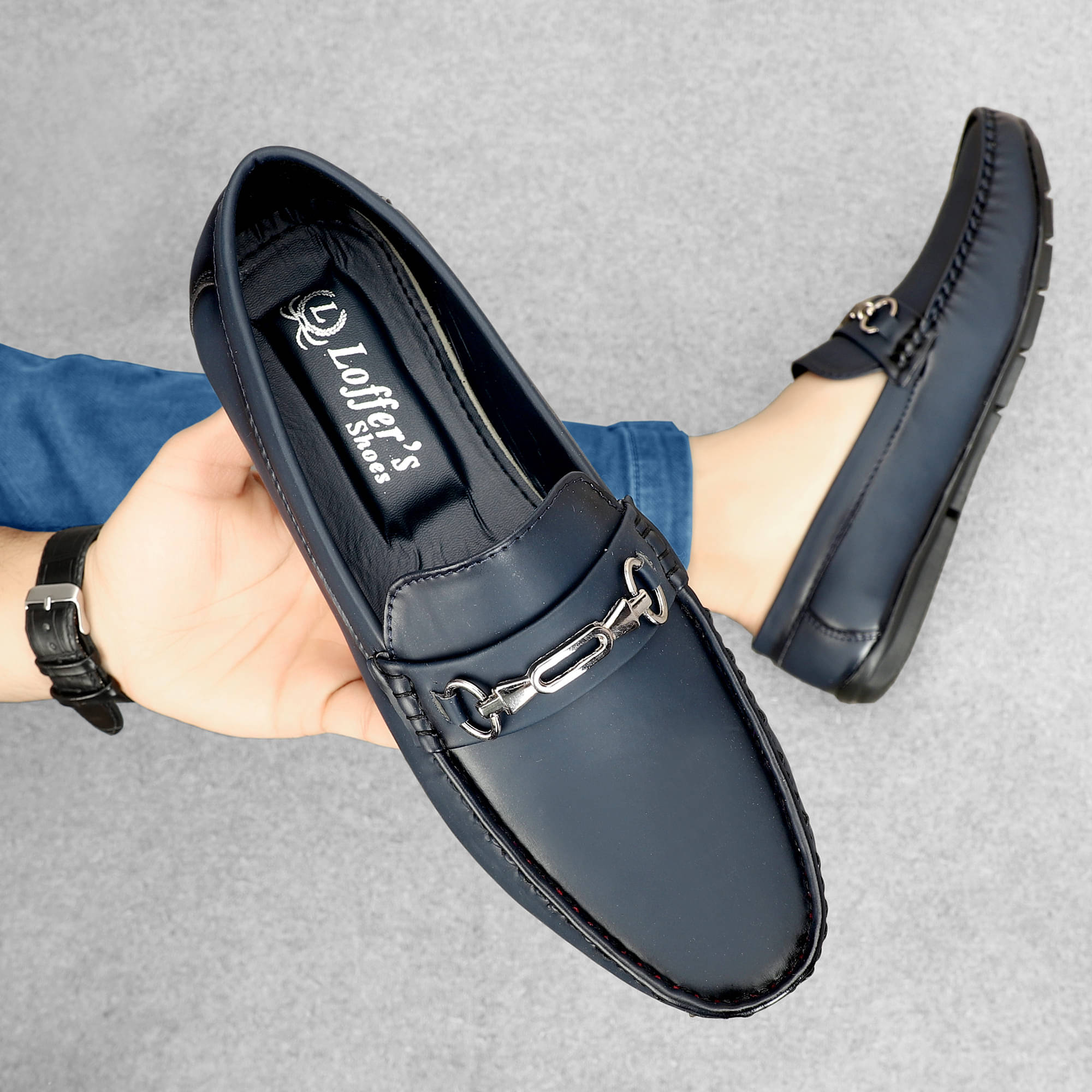     			Trotus Blue Men's Slip on