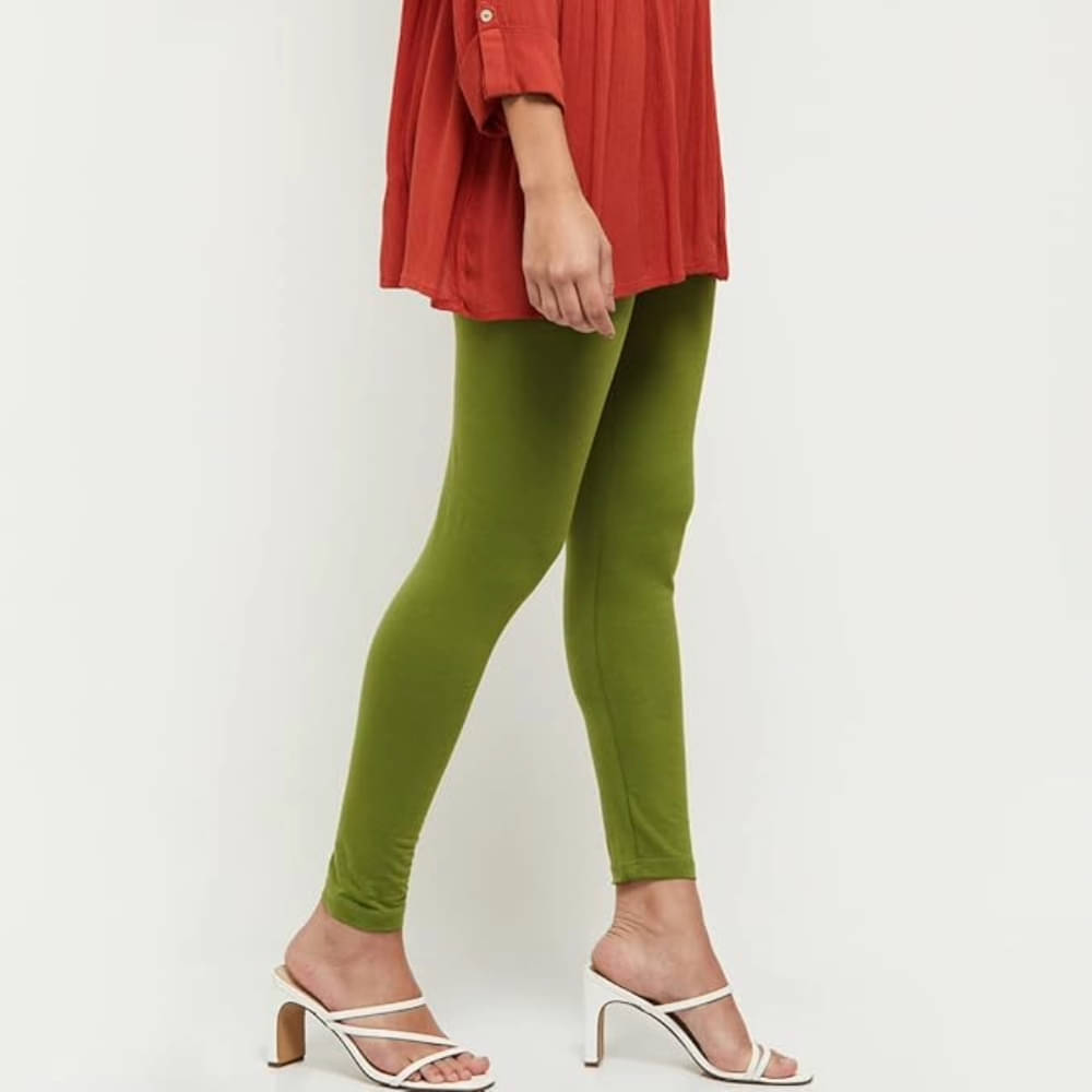 ULTIMATE SHOPPING NETWORK Pack of 1 Cotton Women's Leggings ( Mint Green ) ULTIMATE SHOPPING NETWORK Pack of 1 Cotton Women's Leggings ( Mint Green )