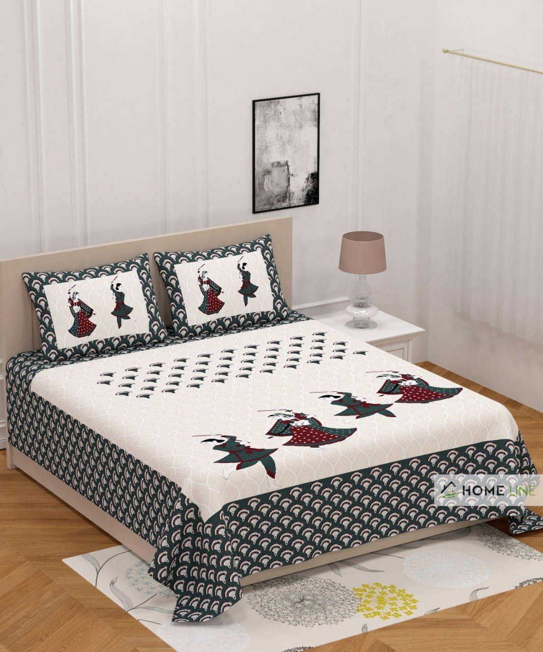 WAR TRADE Cotton 1 Double Bedsheet with 2 Pillow Covers ( Black ) WAR TRADE Cotton 1 Double Bedsheet with 2 Pillow Covers ( Black )