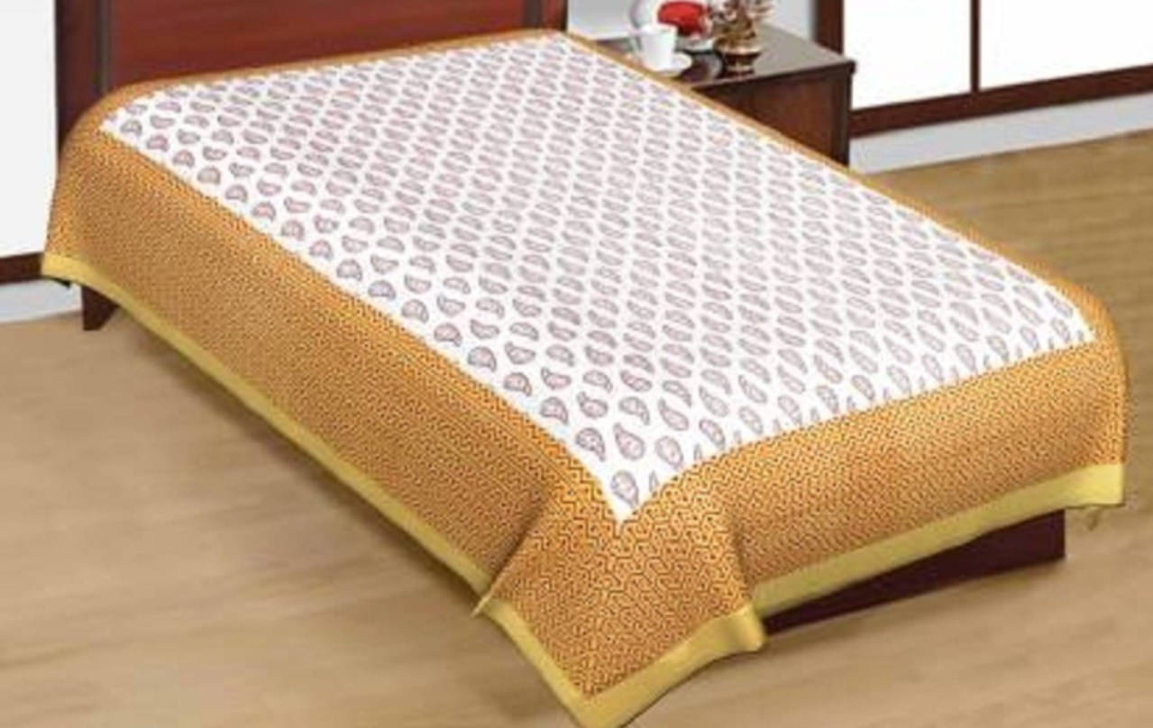 WAR TRADE Cotton 1 Single Bedsheet with 1 Pillow Cover ( Yellow ) WAR TRADE Cotton 1 Single Bedsheet with 1 Pillow Cover ( Yellow )