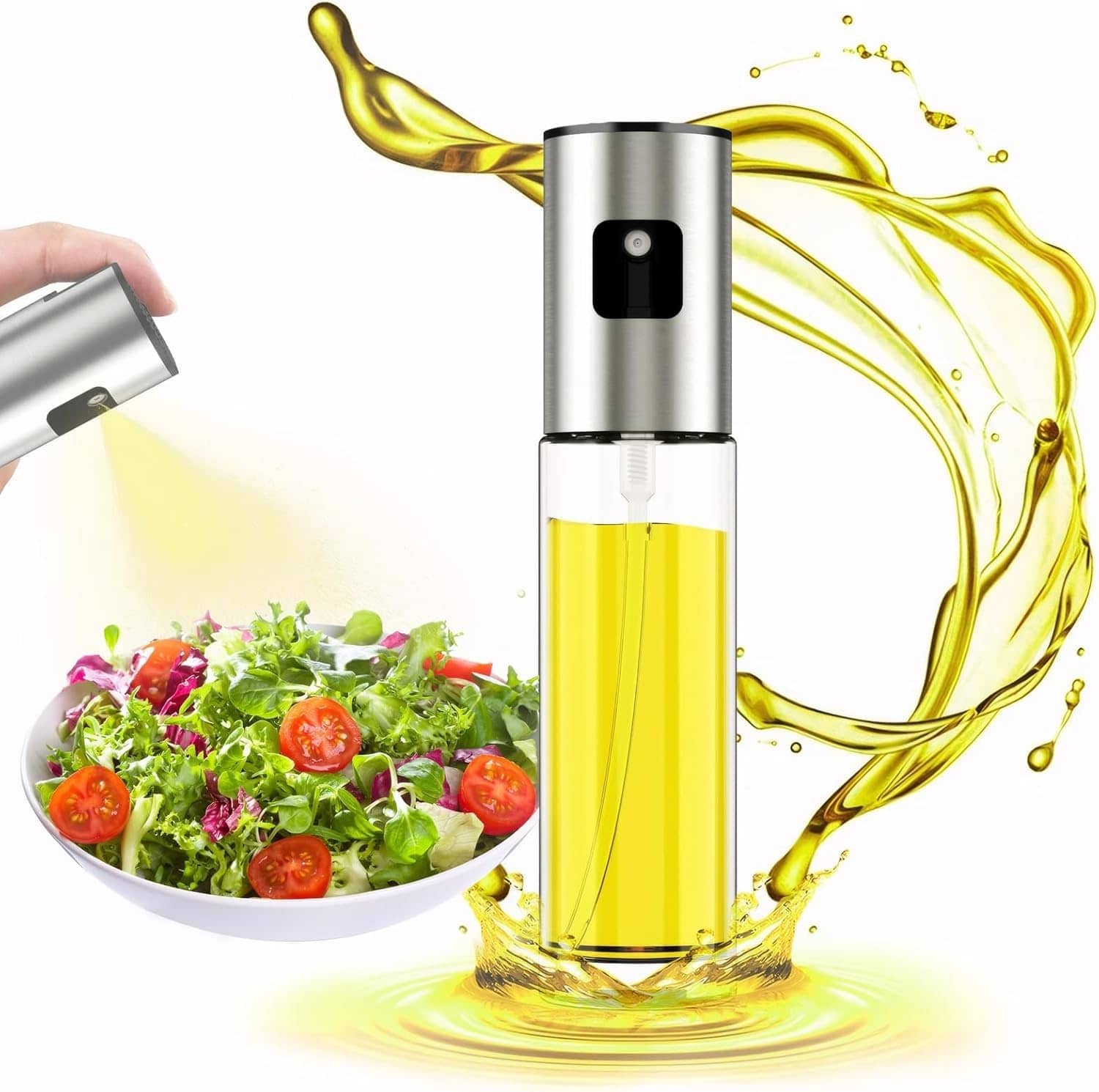 ZEPZY Oil Spray Dispenser Glass Multicolor Oil Container ( Set of 1 )