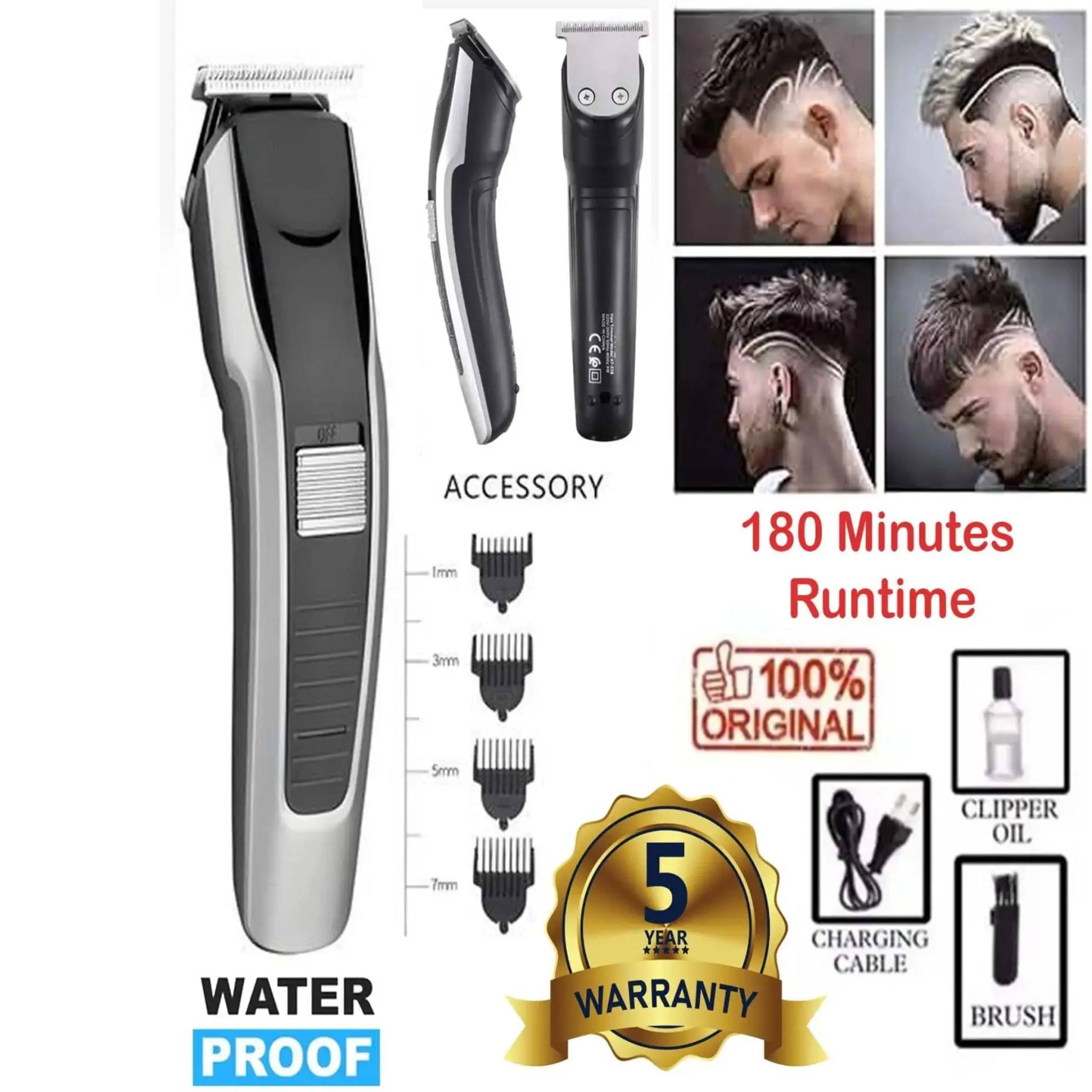     			wagari 538 Trimmer Black Cordless Beard Trimmer With 240 minutes Runtime