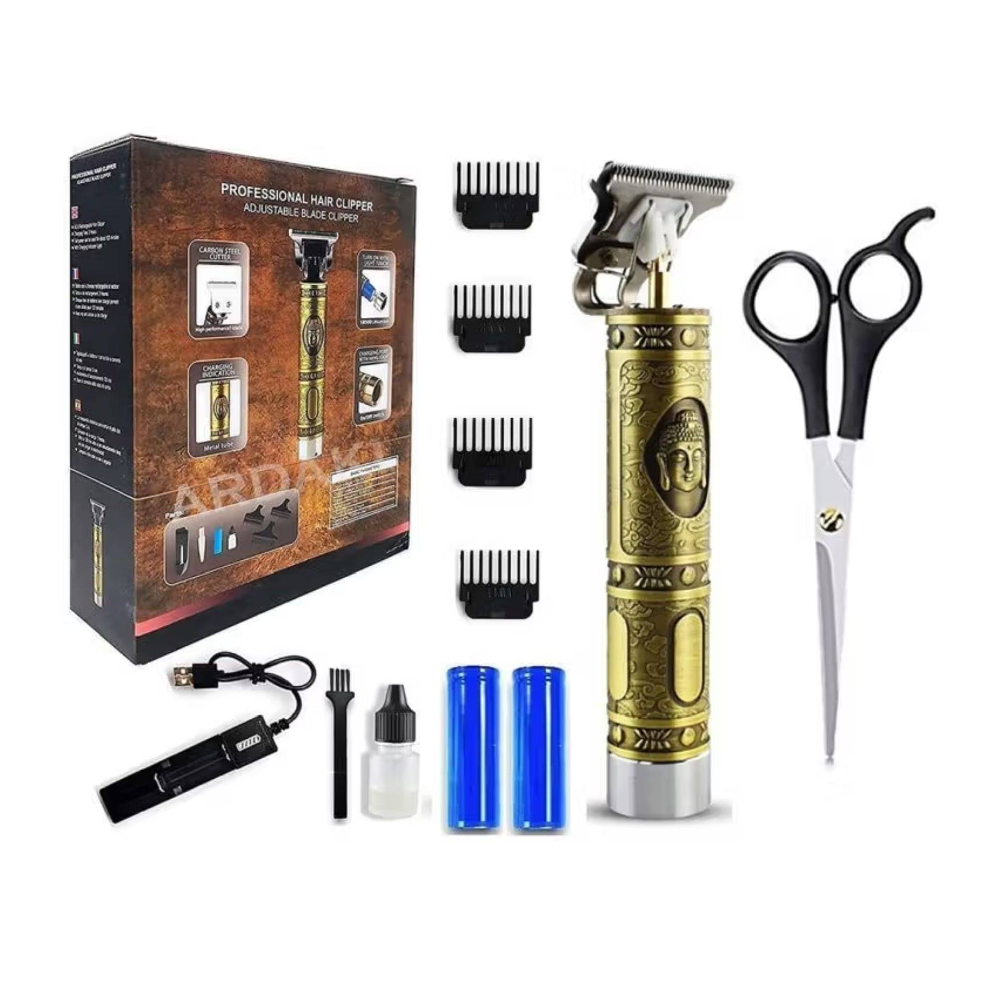     			wagari Scissor,Cell & T99 Gold Cordless Beard Trimmer With 60 minutes Runtime