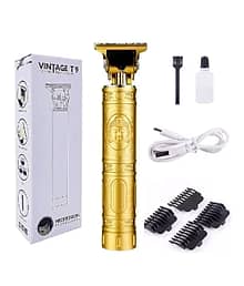 wagari VINTAGE V9 Trimmer Gold Cordless Beard Trimmer With 120 minutes Runtime