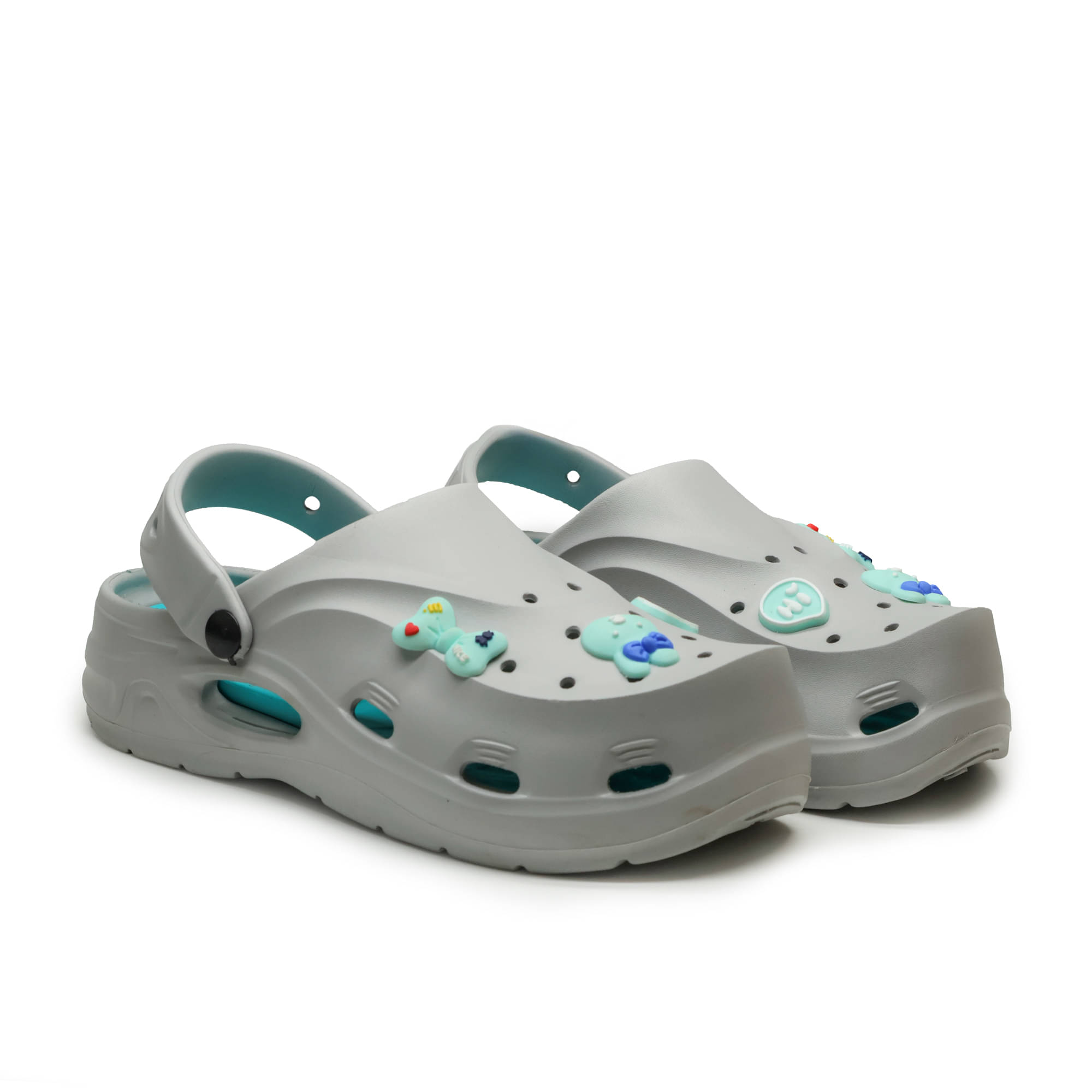     			ASIAN Silver Women's Clogs