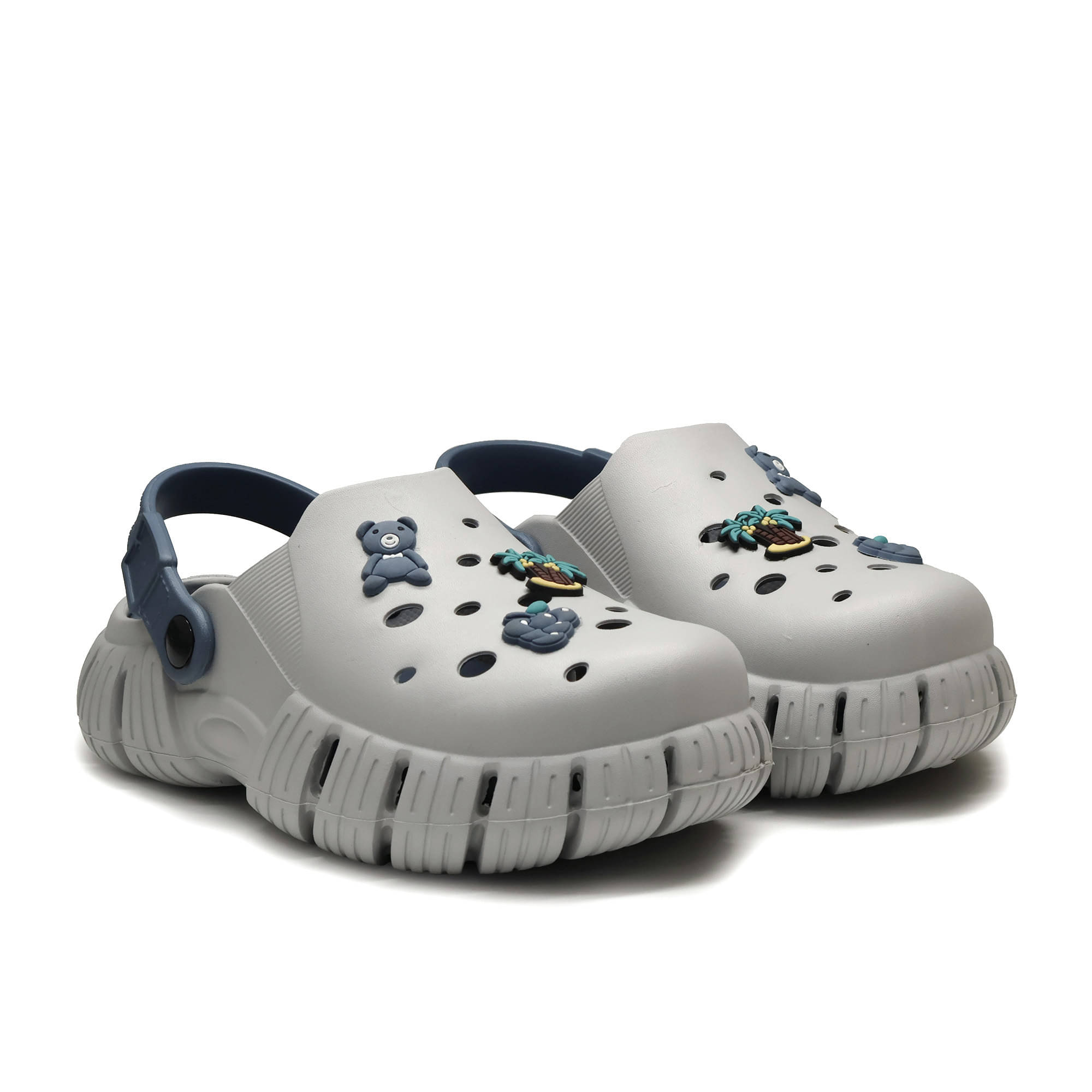     			ASIAN Silver Women's Clogs
