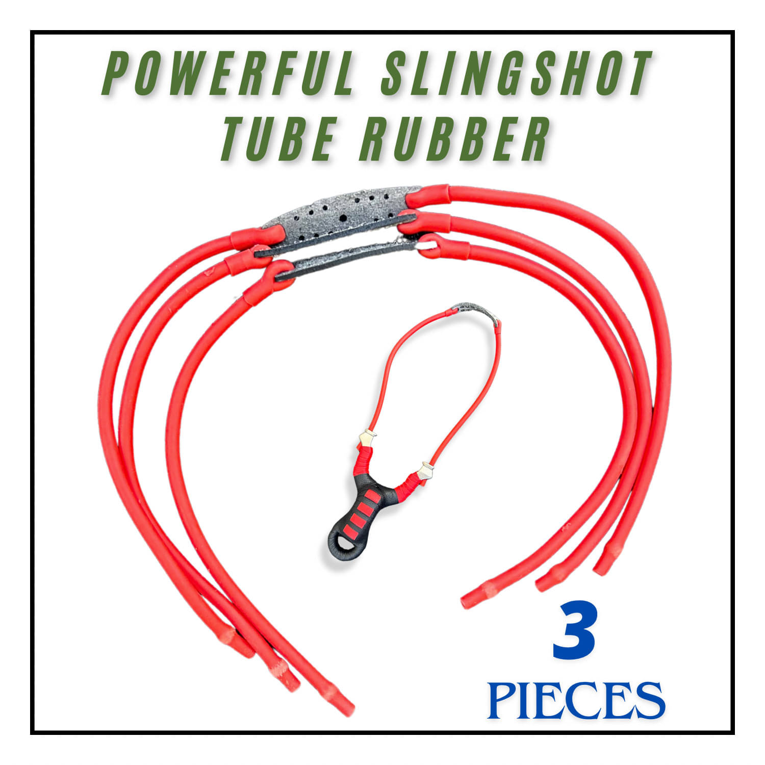 Allanmark Tube Slingshot Rubber for Slingshot | Tournament Rubberband | Pack of 3 Allanmark Tube Slingshot Rubber for Slingshot | Tournament Rubberband | Pack of 3