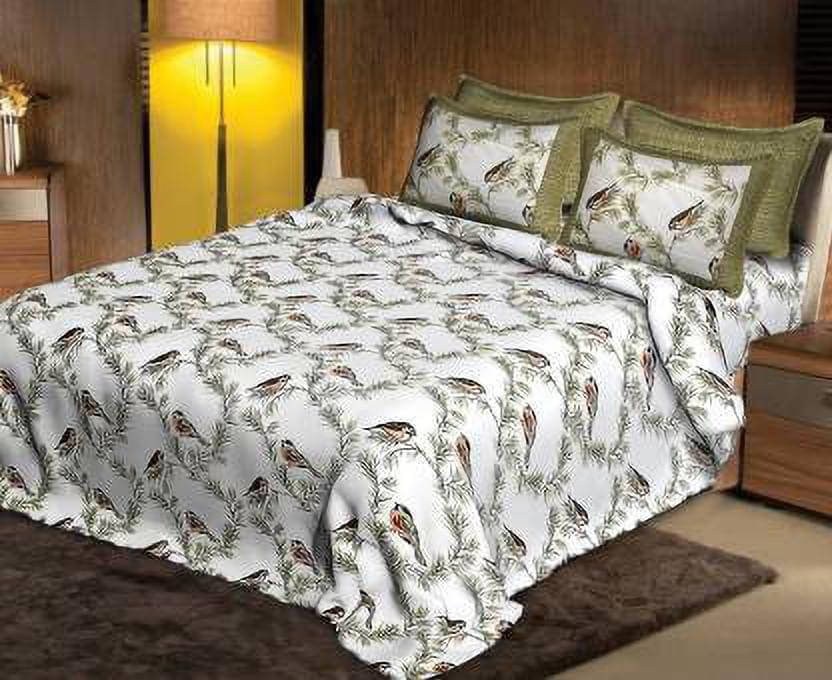     			Batham Handloom Cotton 1 Double Bedsheet with 2 Pillow Covers ( Multicolor )