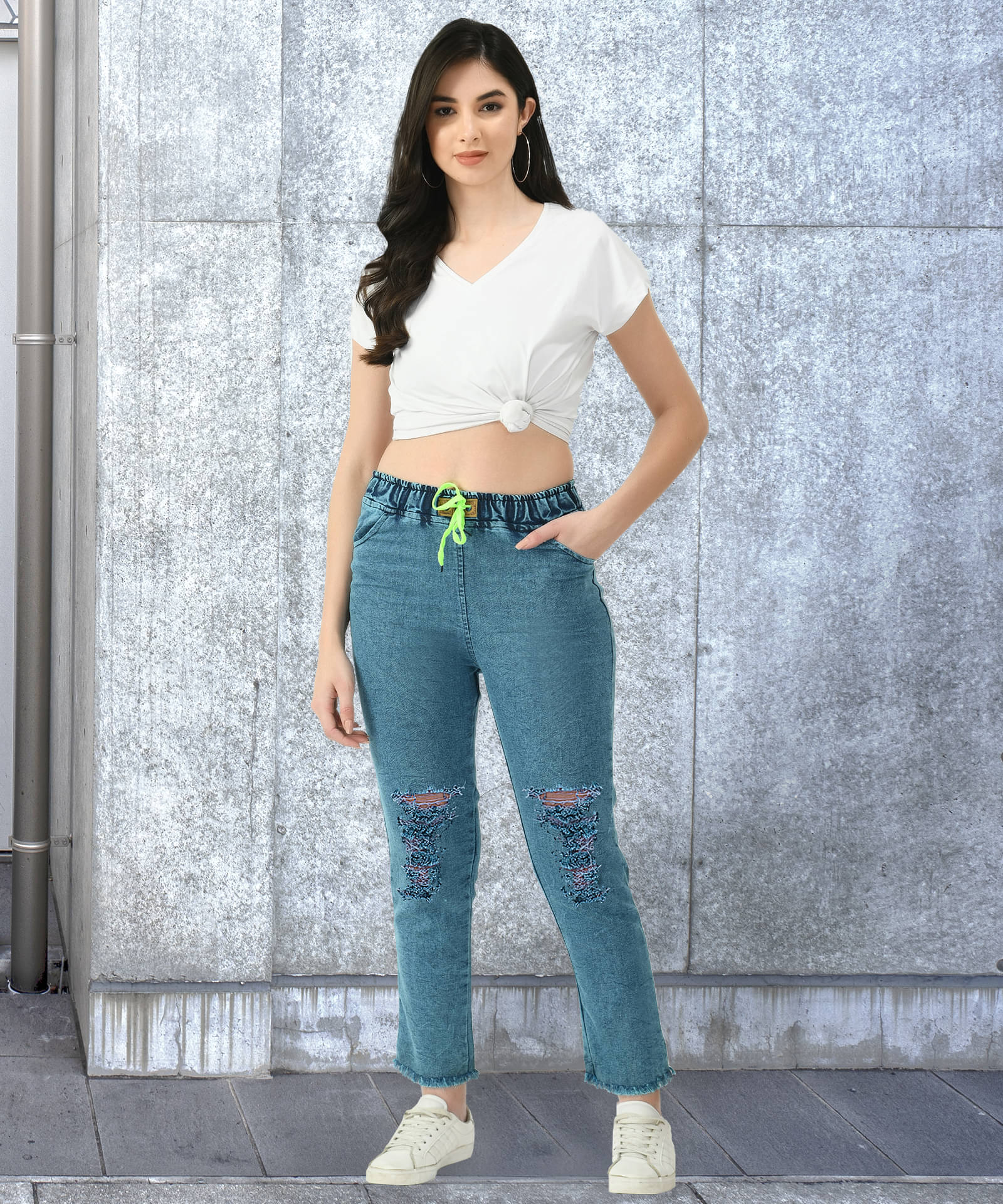     			Coutume Collections Women Regular Fit Waist Jeans