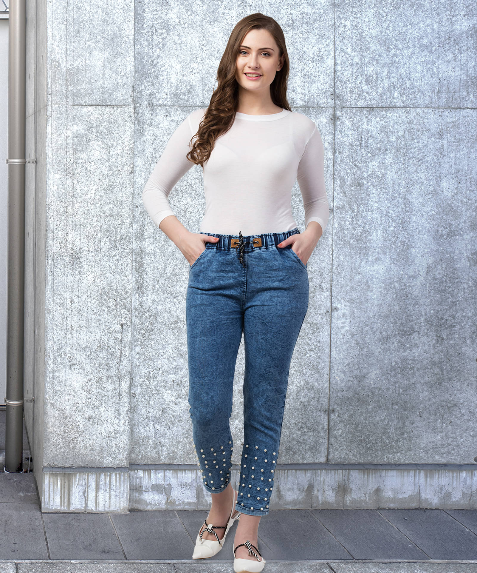     			Coutume Collections Women Relaxed Fit Waist Jeans