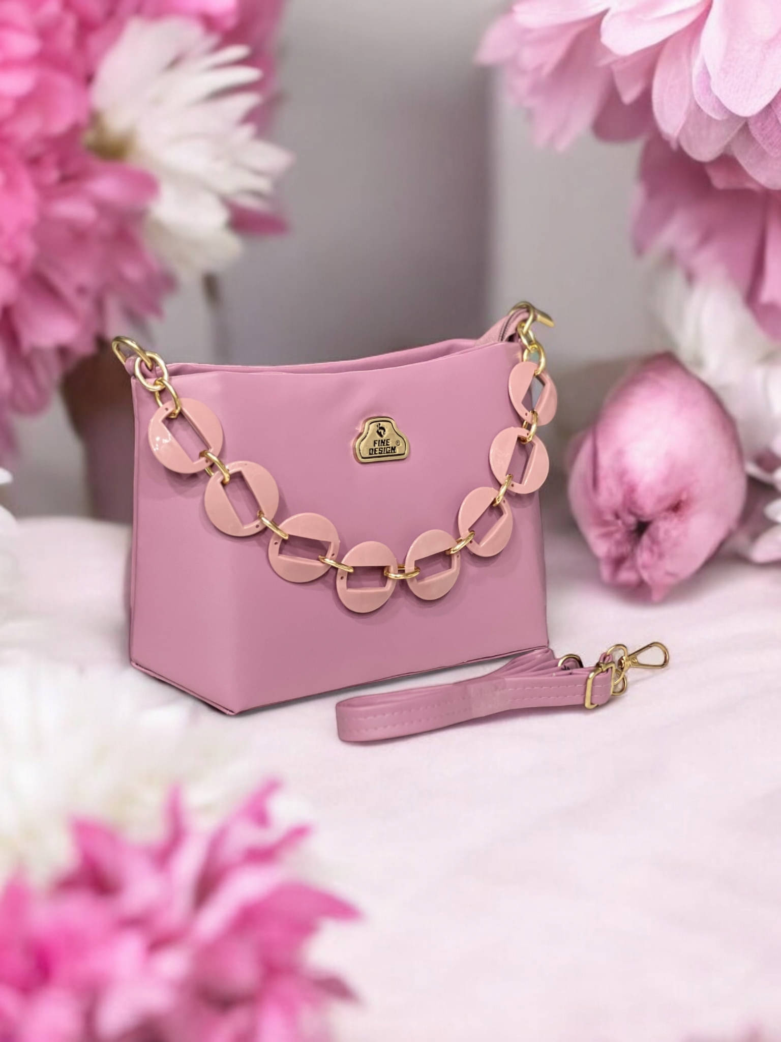     			Jazzberry Handheld Bag PU Set of 1 ( Purple )