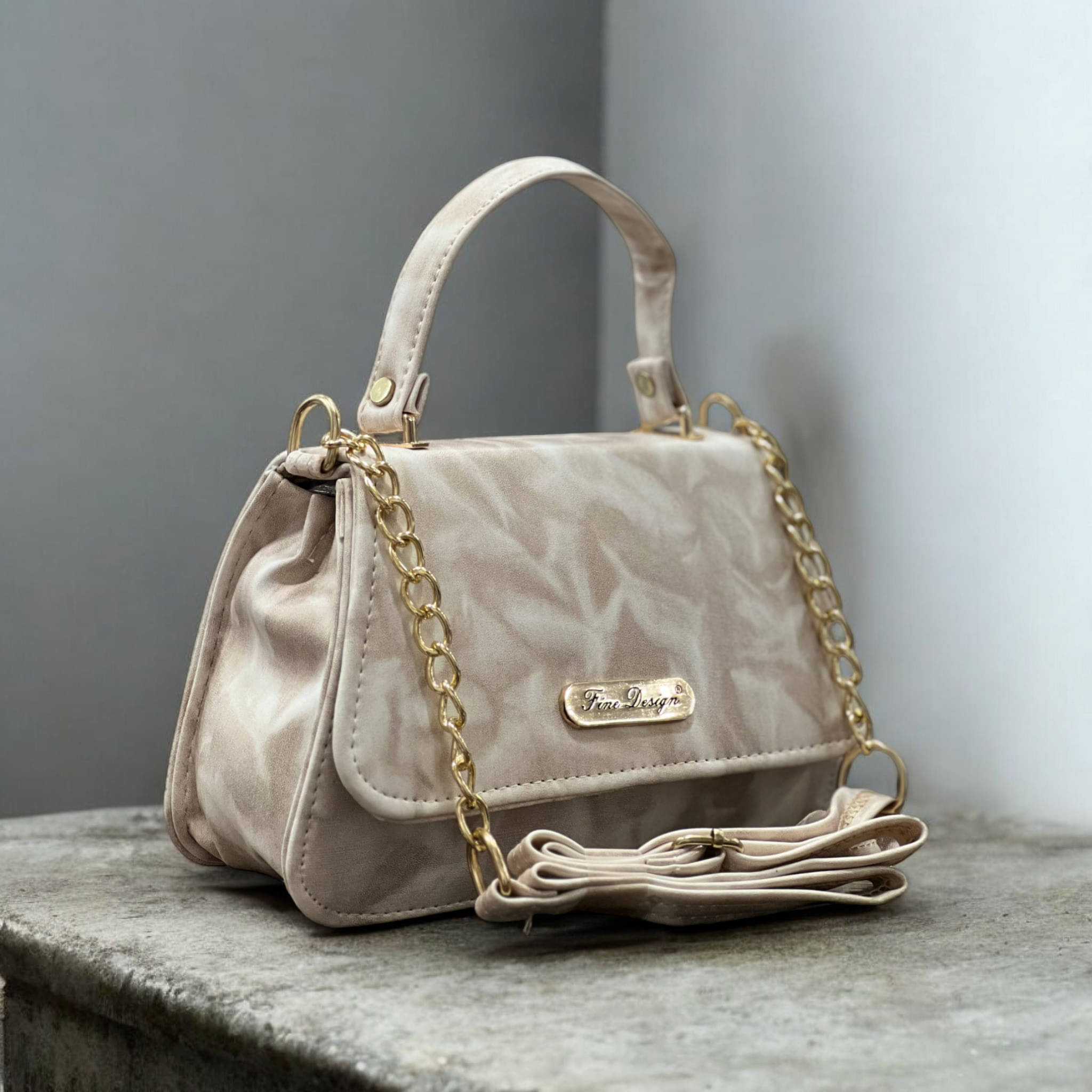     			Jazzberry Handheld Bag PU Set of 1 ( Khaki )