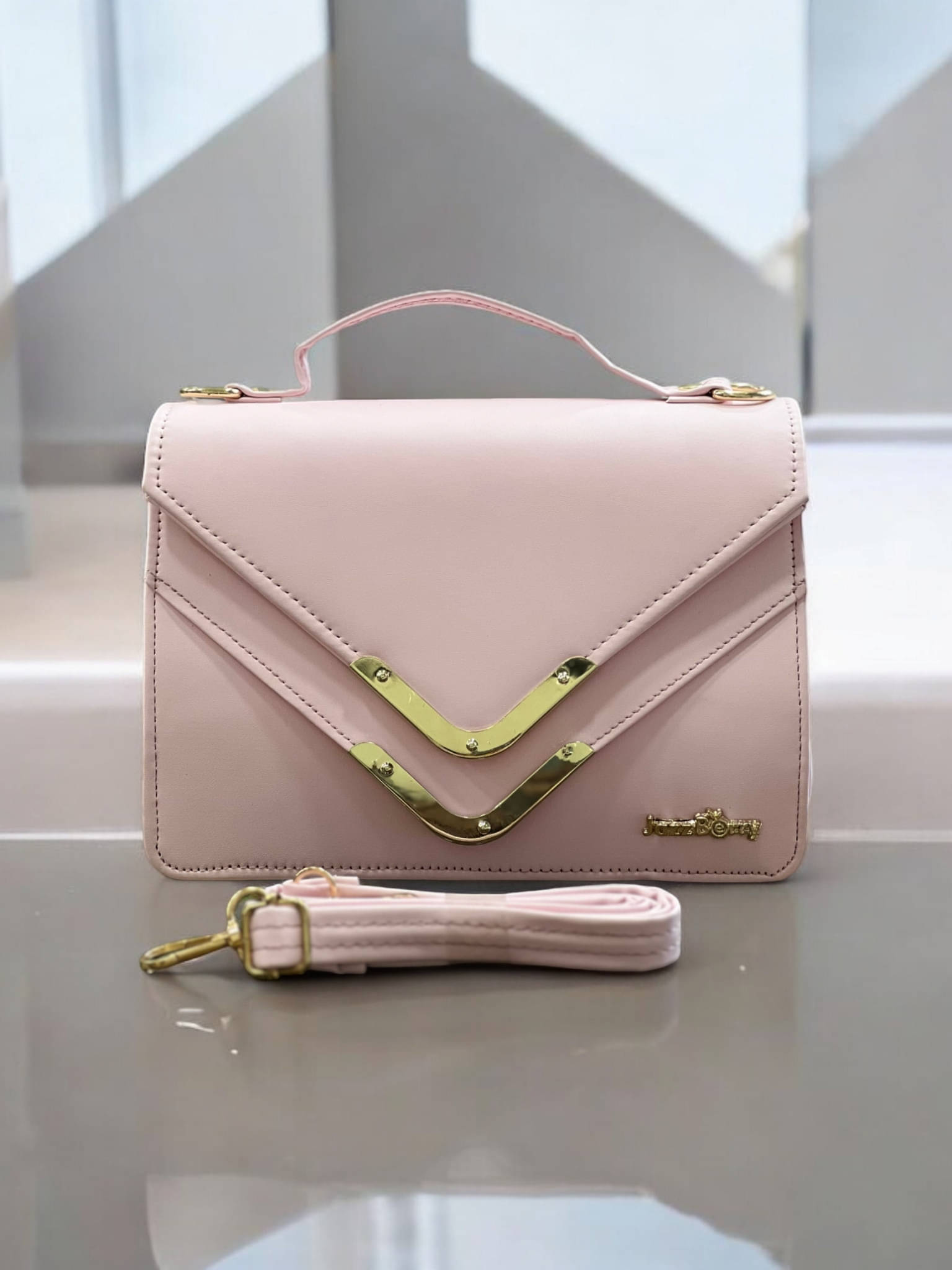     			Jazzberry Sling Bag PU Set of 1 ( Pink )