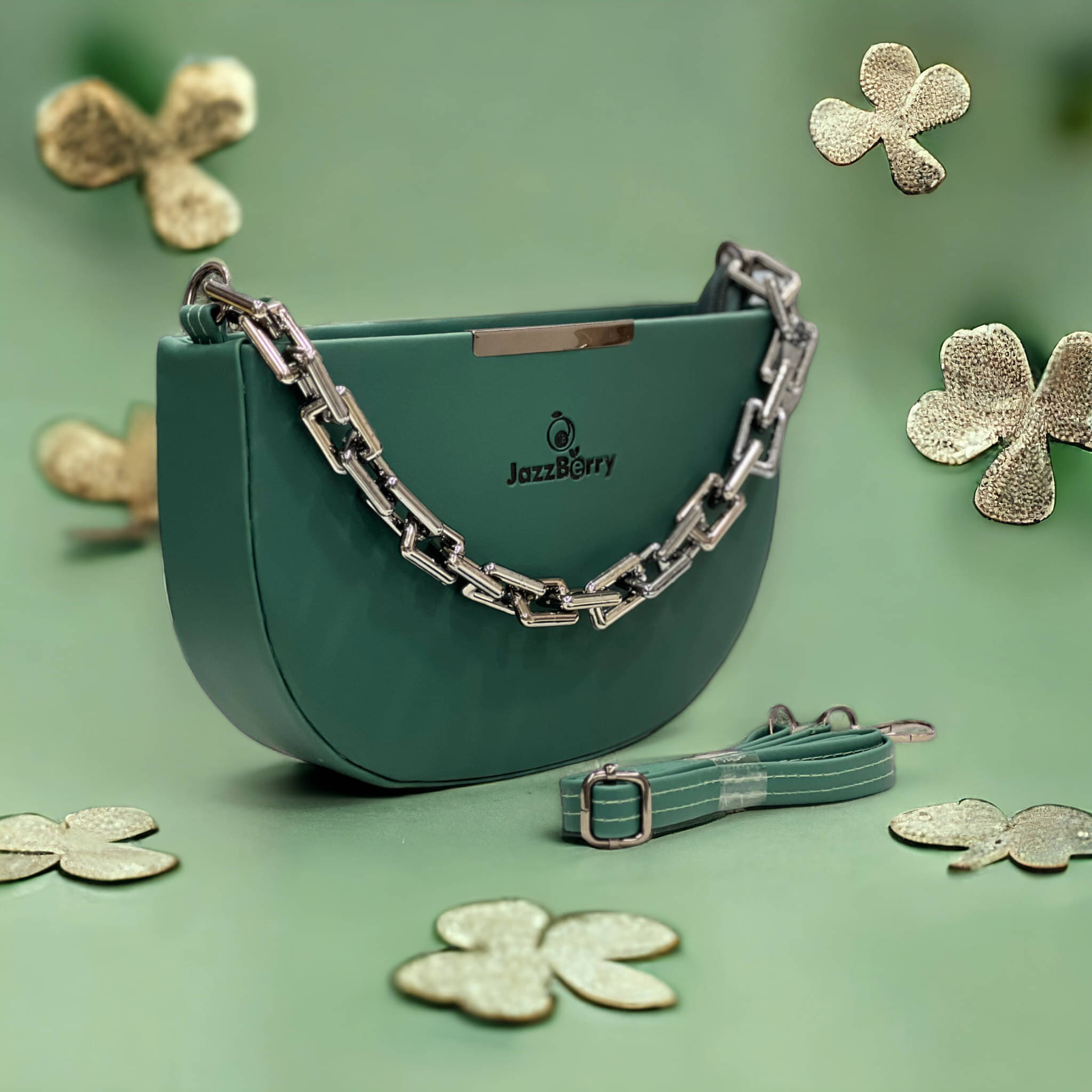     			Jazzberry Sling Bag PU Set of 1 ( Green )