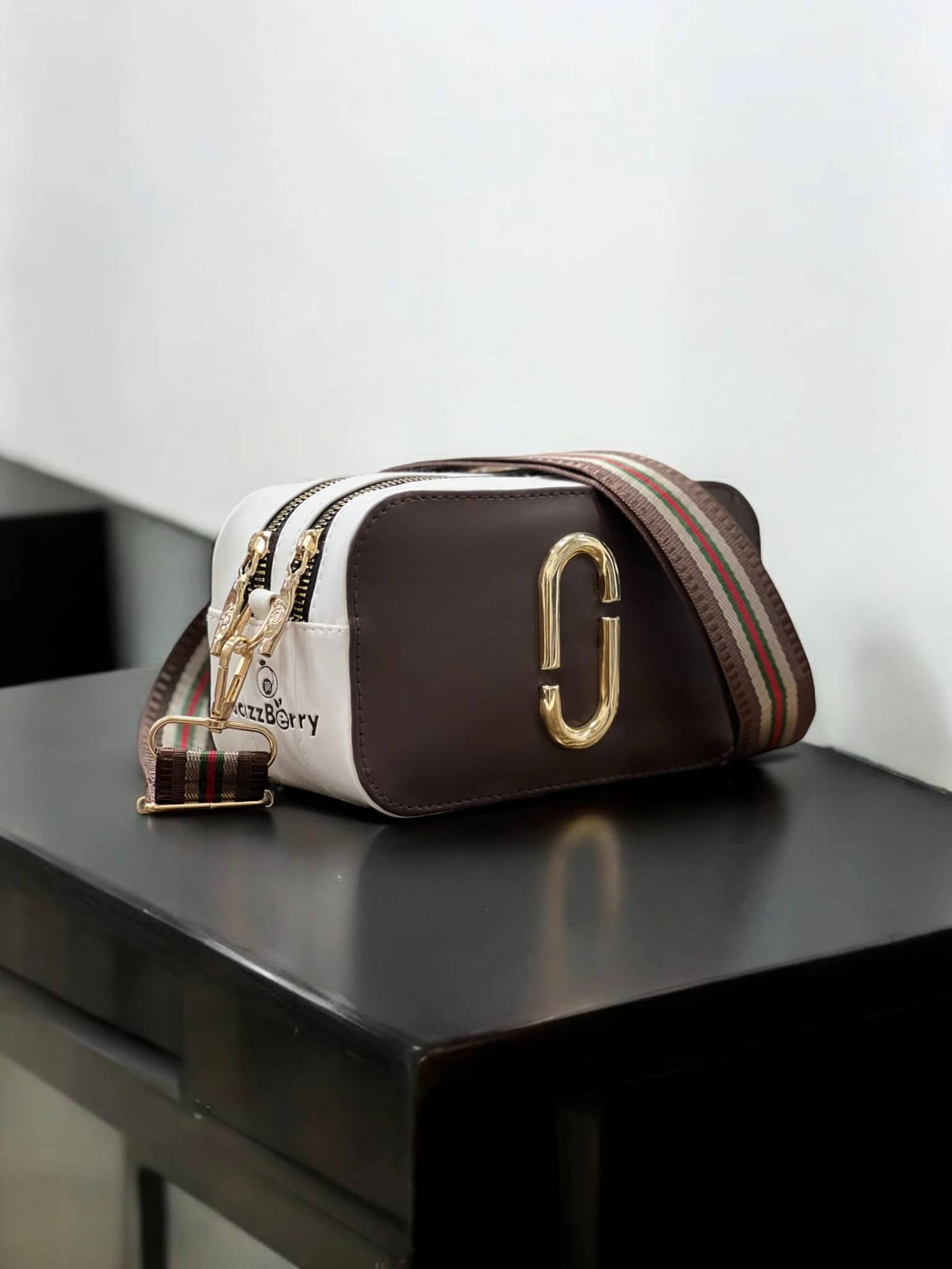     			Jazzberry Sling Bag PU Set of 1 ( Brown )
