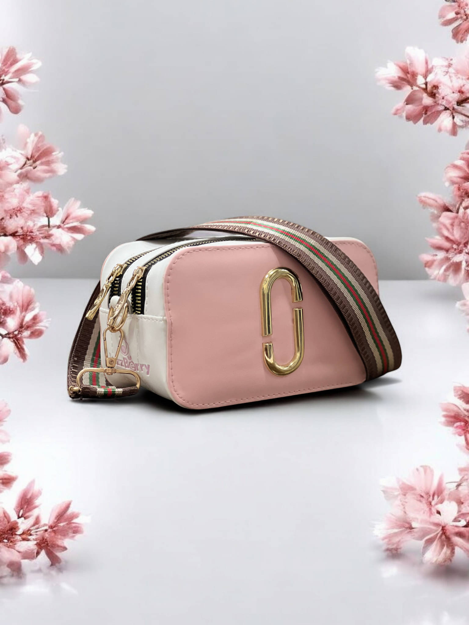     			Jazzberry Sling Bag PU Set of 1 ( Pink )