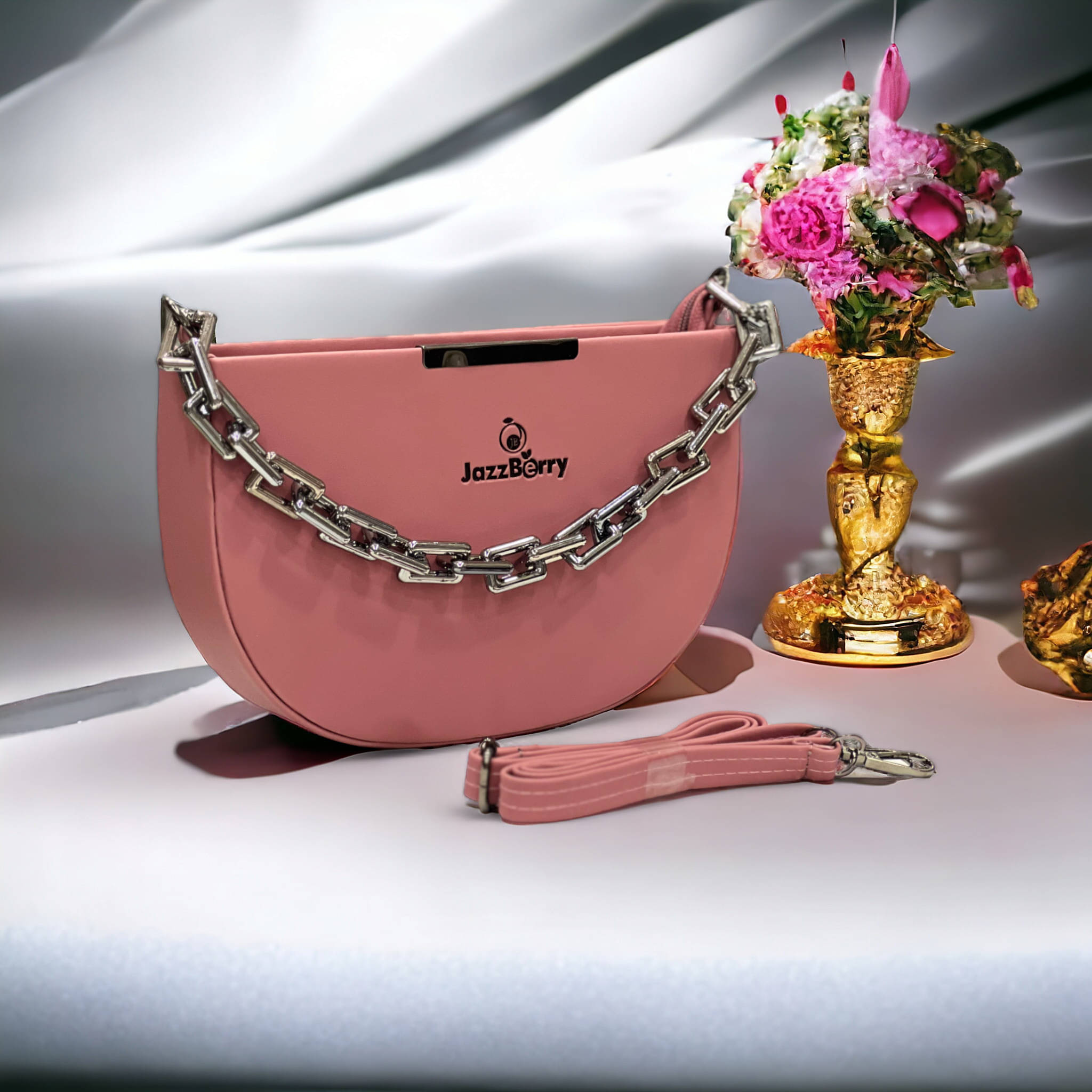    			Jazzberry Sling Bag PU Set of 1 ( Pink )