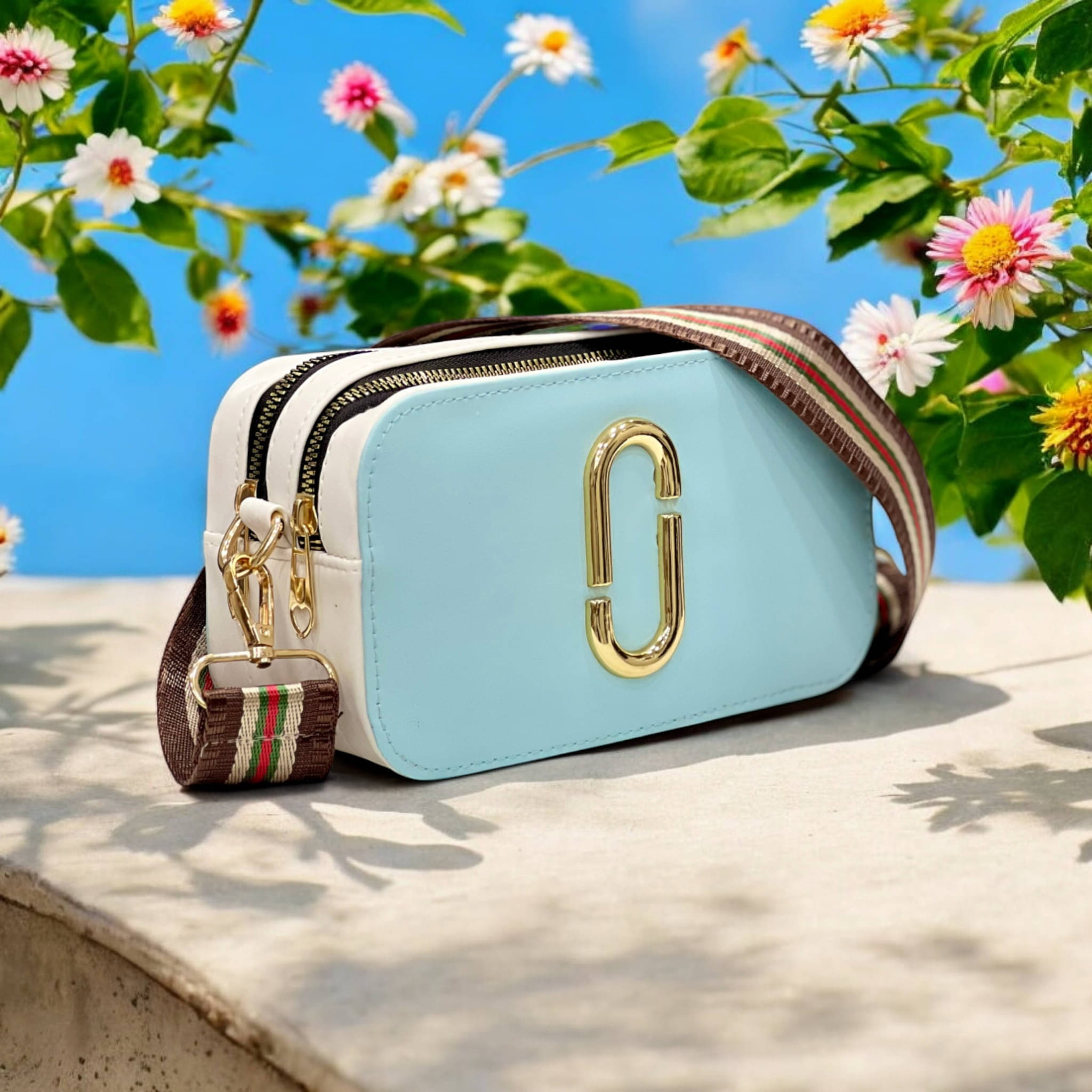     			Jazzberry Sling Bag PU Set of 1 ( Blue )