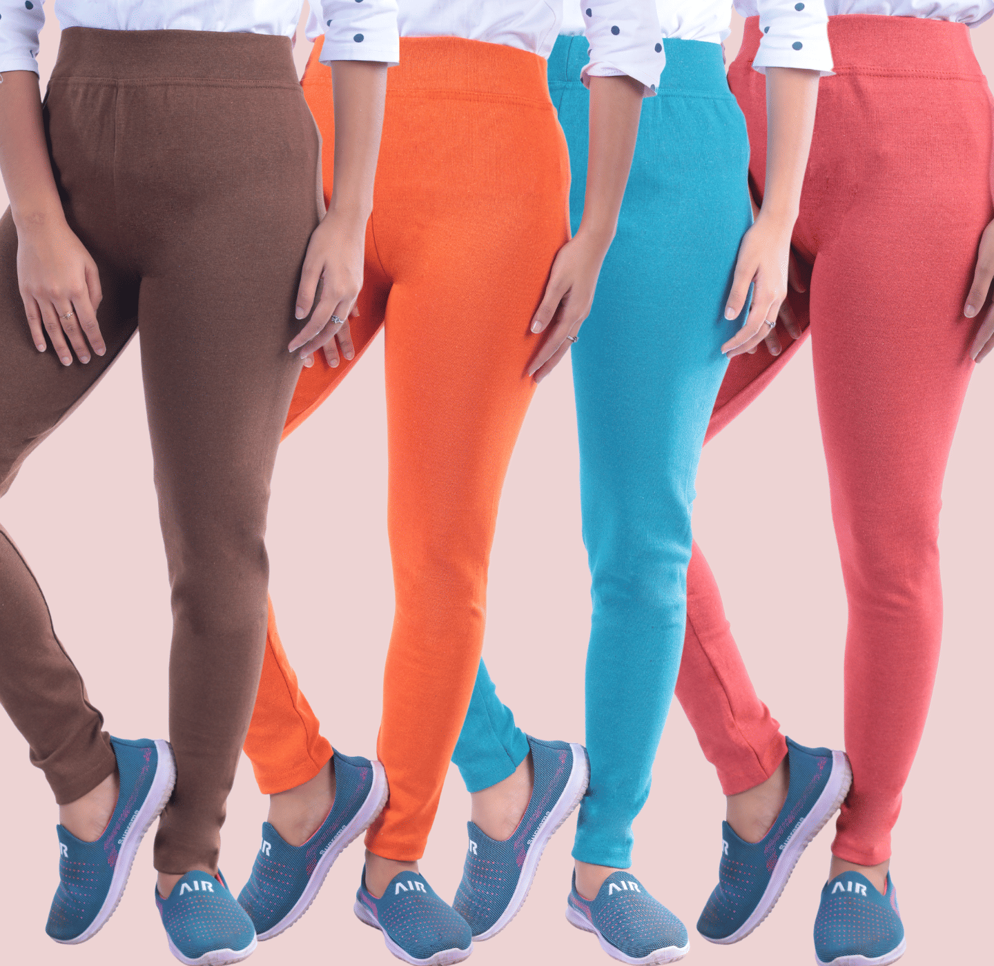     			KARARO Women Cotton Blend Skinny Fit Jegging