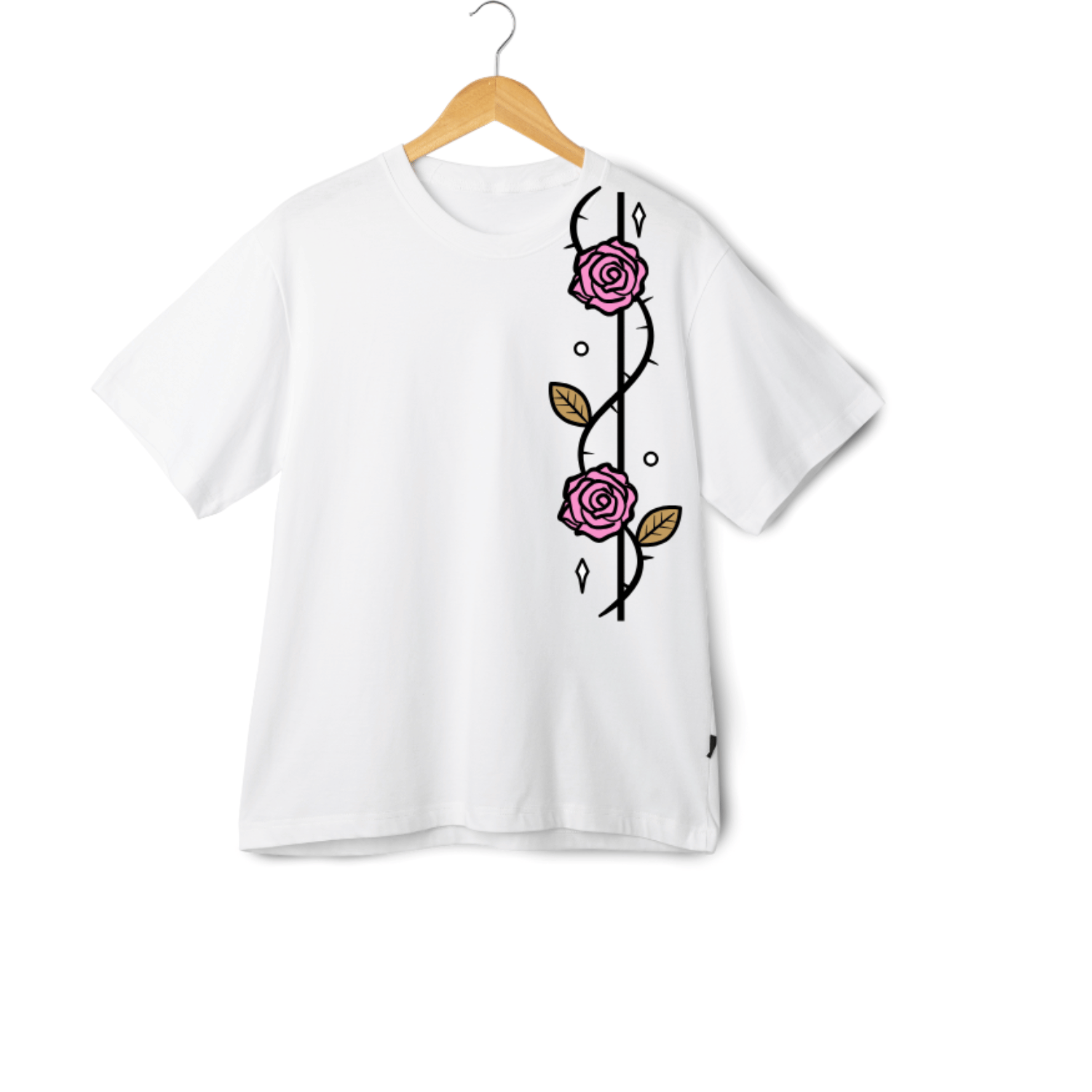     			Maddock Women Polyester Printed Regular Fit Round Neck T-Shirt ( White )