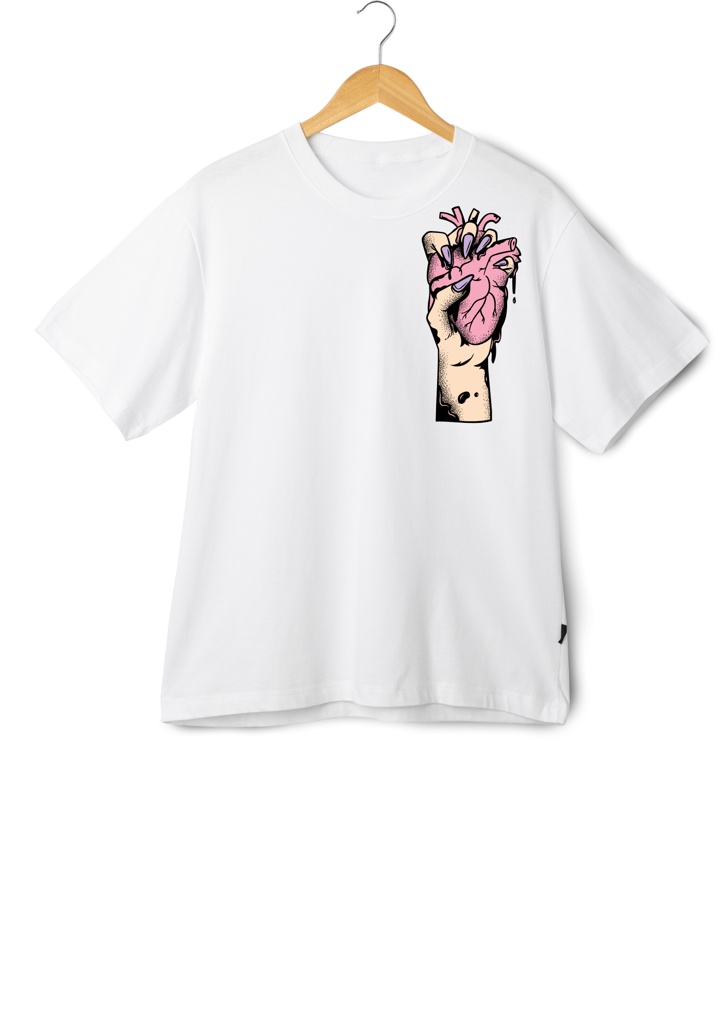    			Maddock Women Polyester Printed Regular Fit Round Neck T-Shirt ( White )