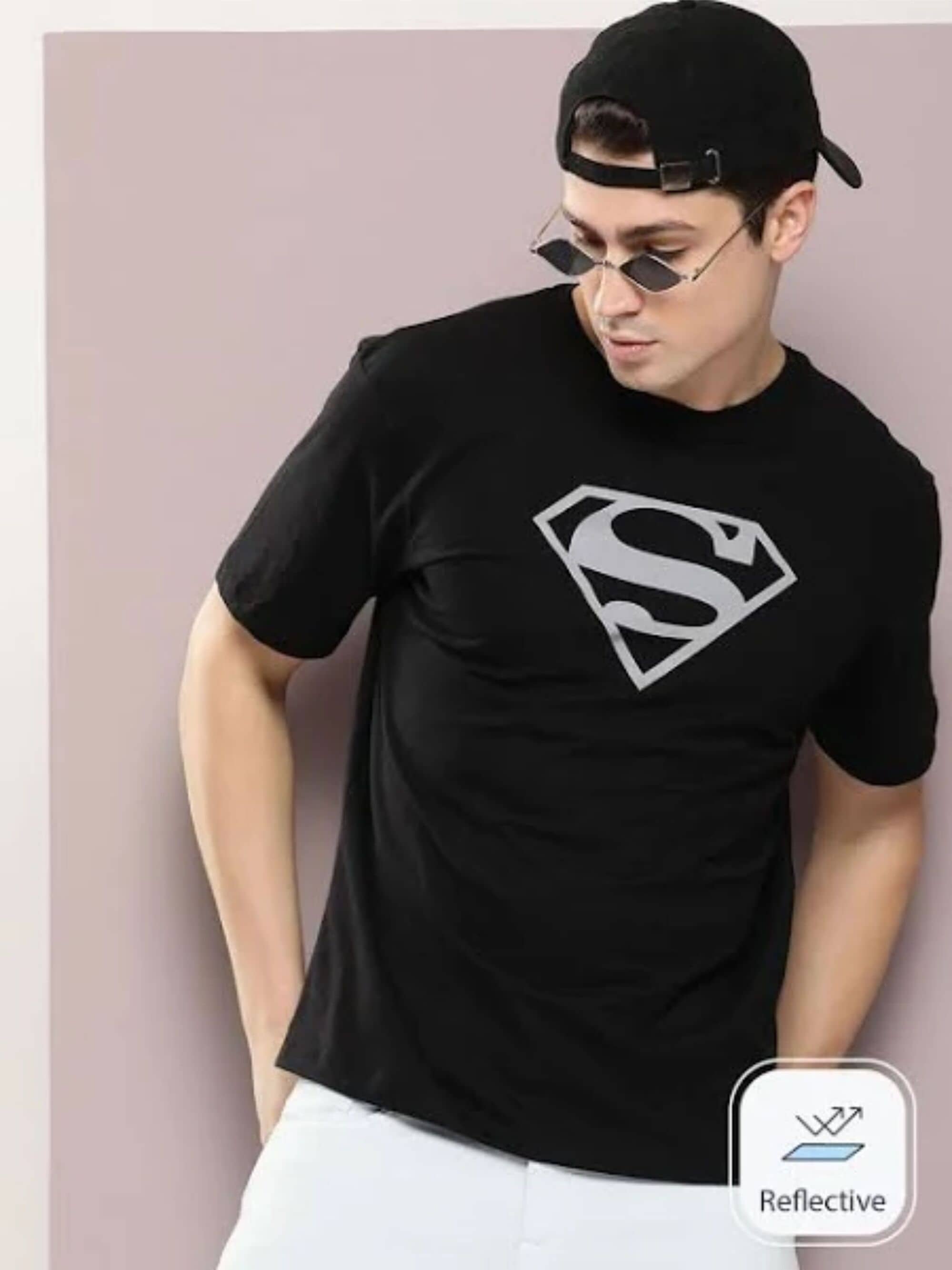 SNAZZYCLAD Men Polyester Regular Fit Printed T-Shirt ( Black )