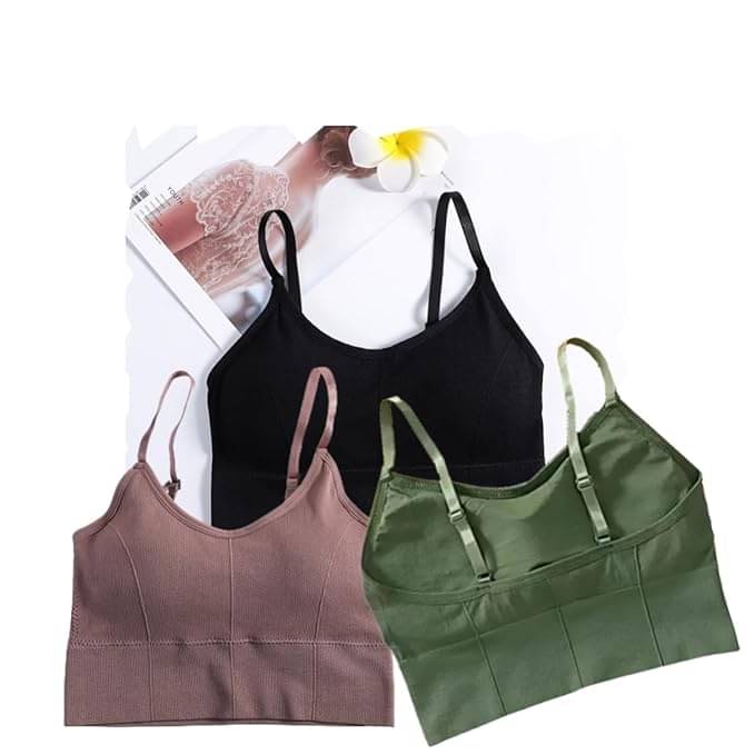     			Trulymart Pack of 3 Cotton Blend Lightly Padded Everyday Bra For Women ( Multicolor7 )