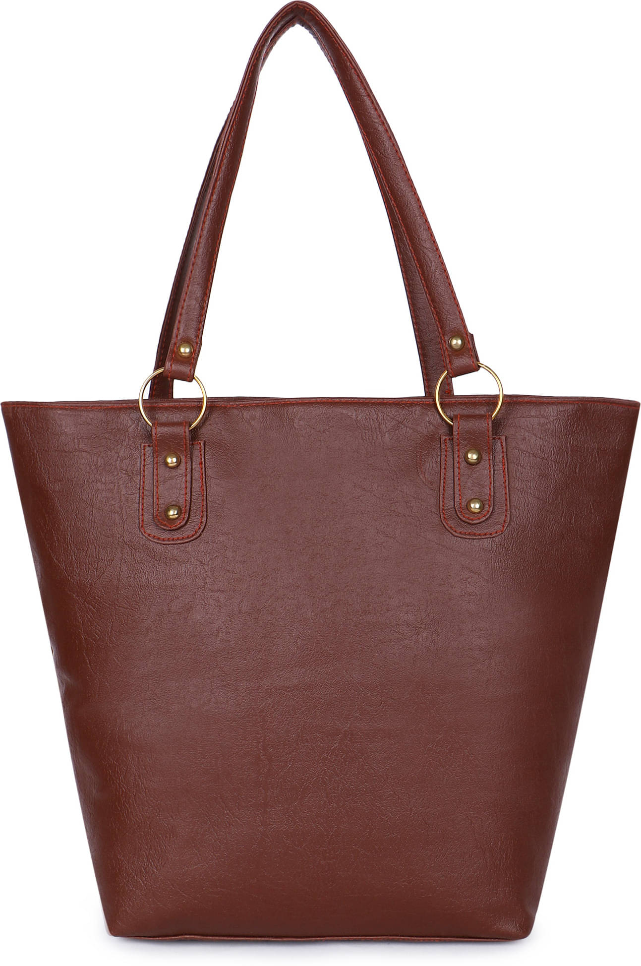     			WOB Handheld Bag Artificial Leather Set of 1 ( Tan )
