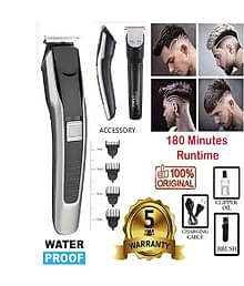 wagari 538 Trimmer Black Cordless Beard Trimmer With 240 minutes Runtime