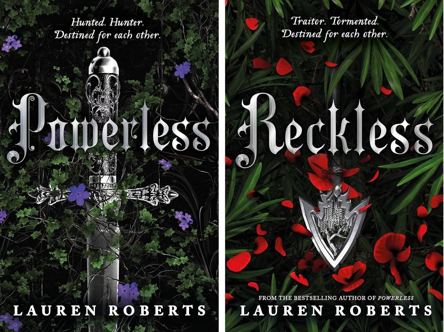     			2 Books Set: Powerless and Reckless By Lauren Roberts