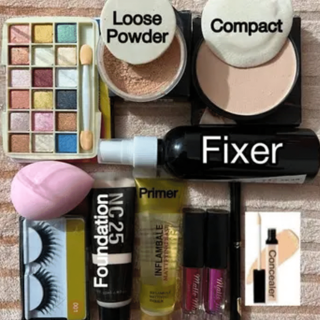     			69 Farbtone Makeup Kit ( EYESHADOW, FIXER, PRIMER, FOUNDATION, CONCELEAR, POWDER, COMPACT )