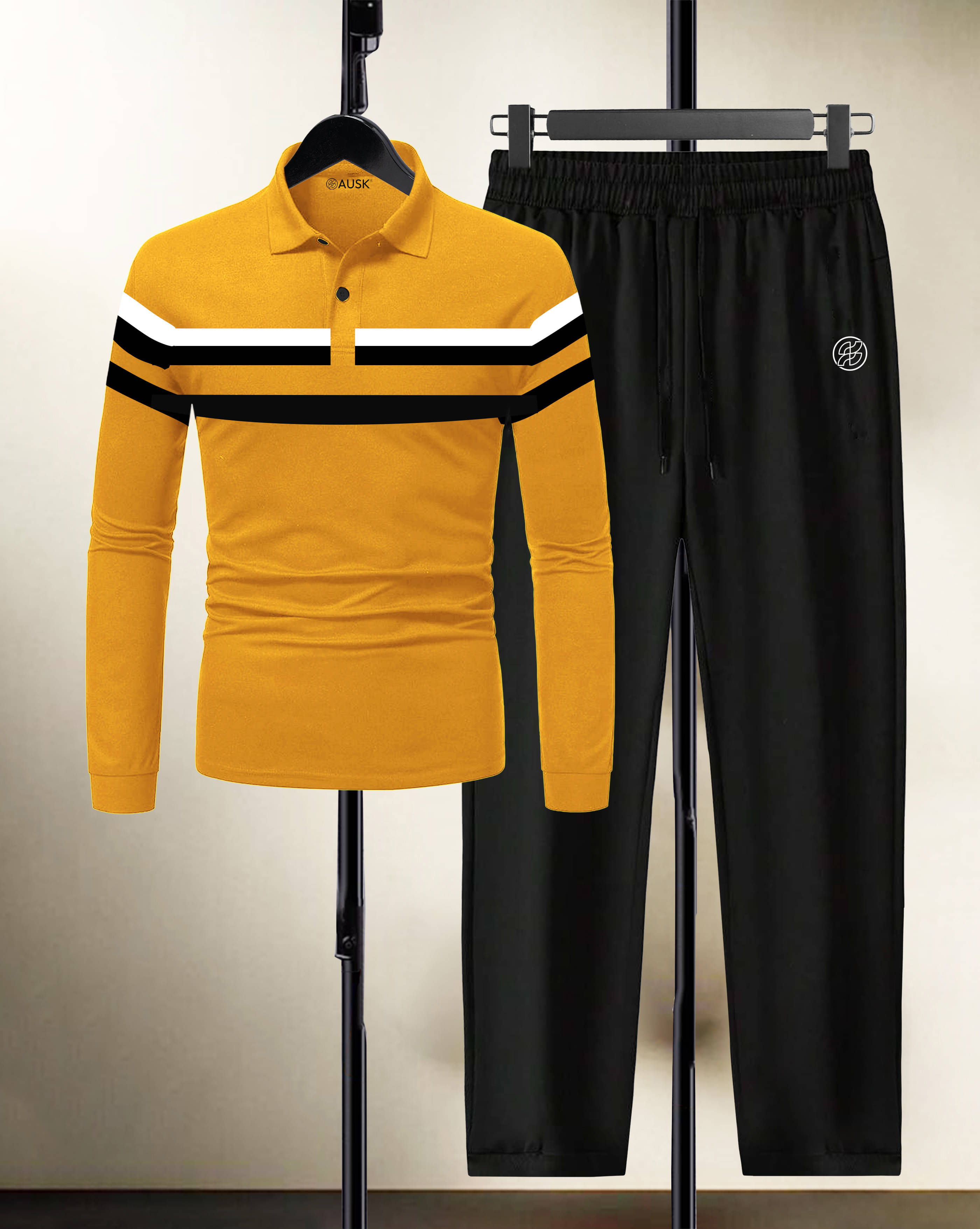 AOOSH Mustard Cotton Blend Relaxed Fit Men's Tracksuit ( Pack of 1 ) AOOSH Mustard Cotton Blend Relaxed Fit Men's Tracksuit ( Pack of 1 )