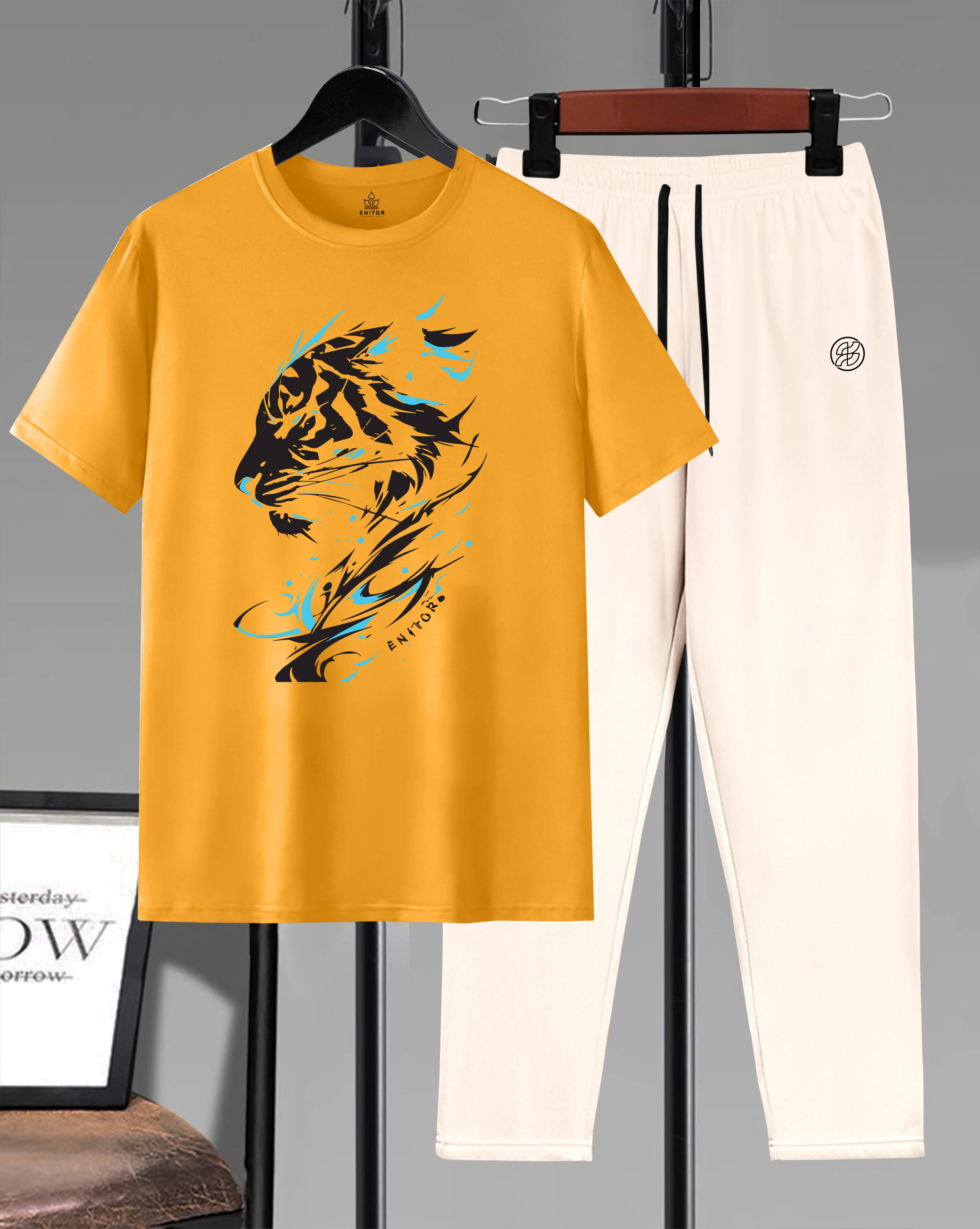 AOOSH Mustard Cotton Blend Relaxed Fit Men's Tracksuit ( Pack of 1 ) AOOSH Mustard Cotton Blend Relaxed Fit Men's Tracksuit ( Pack of 1 )