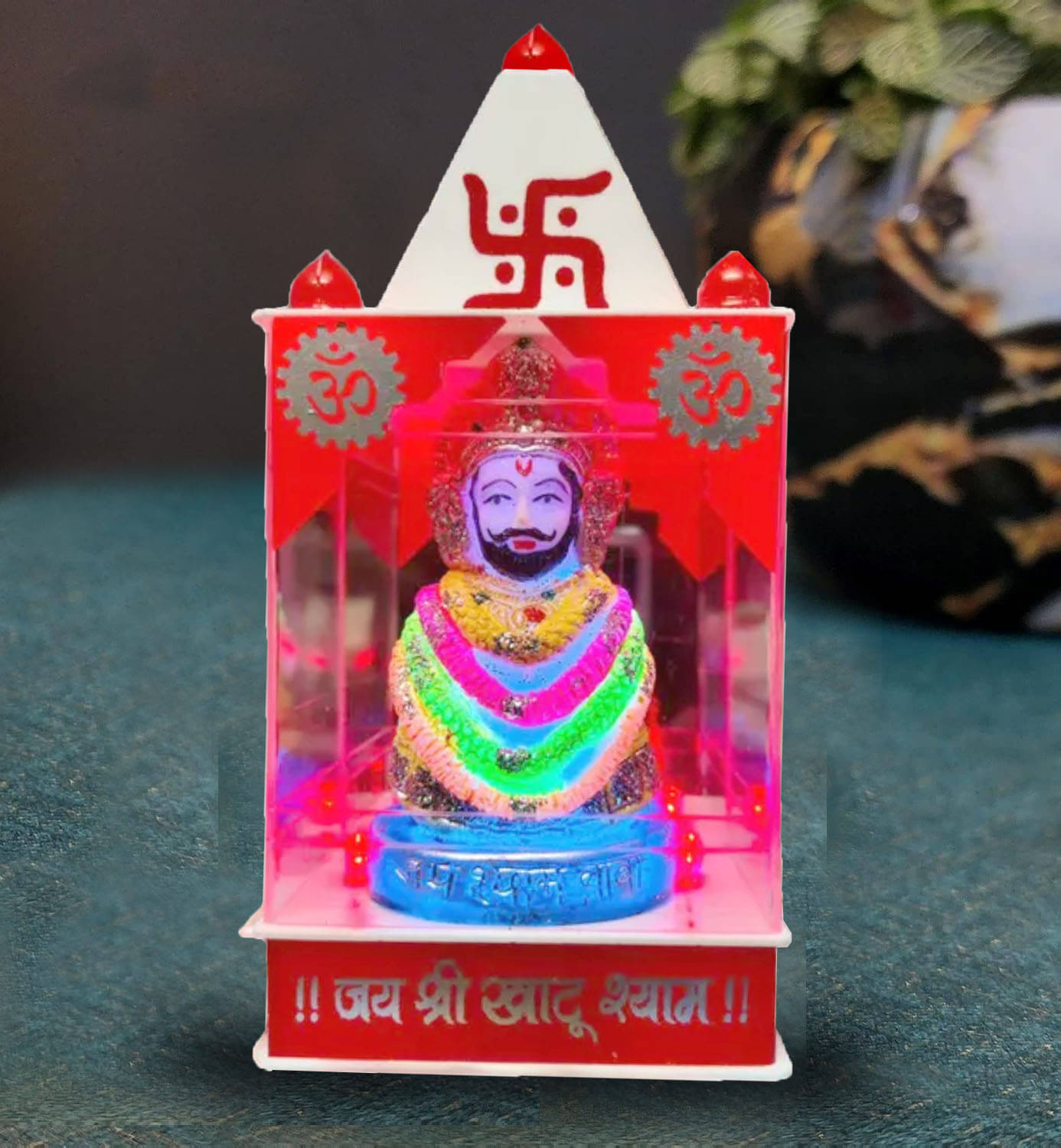     			Awesome Craft Acrylic Khatu Shyam Idol ( 10 cm )