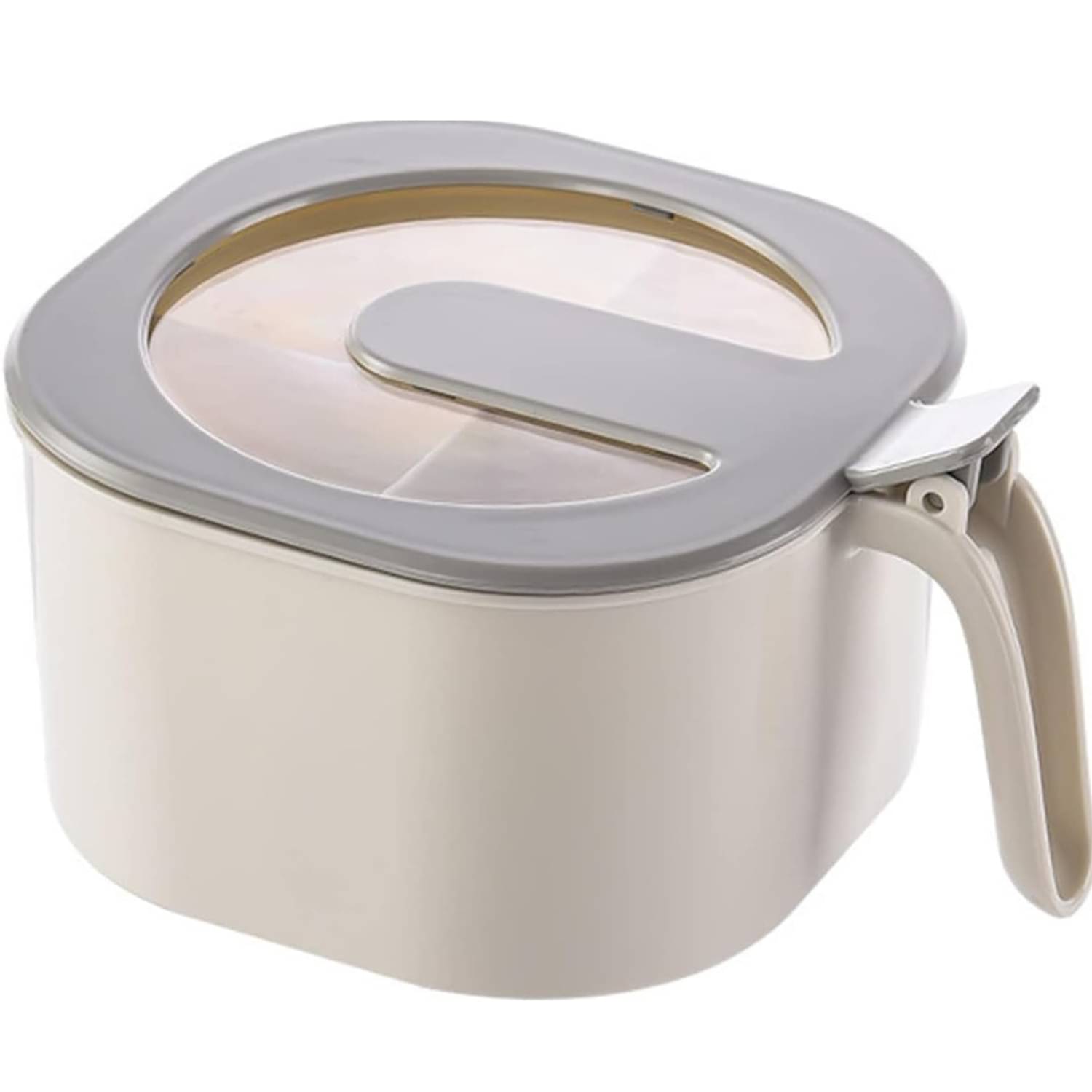     			Baskety Spice Box Plastic White Spice Container ( Set of 1 )