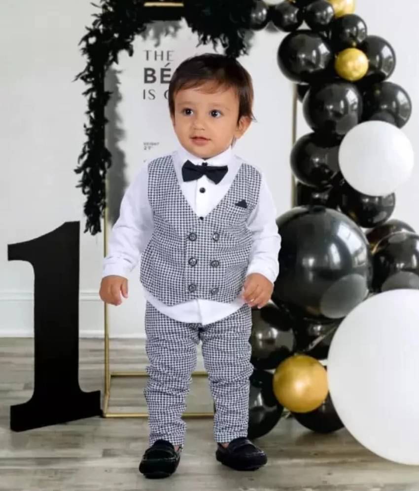     			Belliza Pack of 1 Boys Cotton Blend Shirt & Pants Set ( Multicolor )