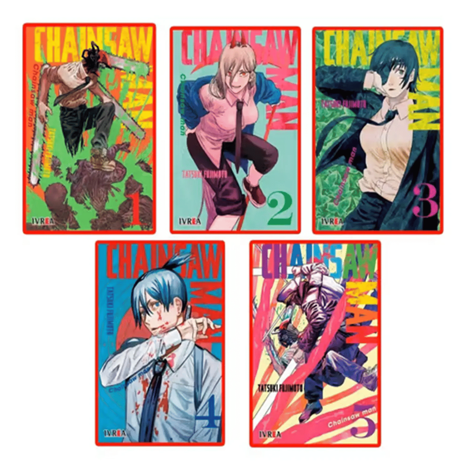 Combo Chainsawman Vol. 01, 02, 03, 04 Y 05 - Manga paperback Combo Chainsawman Vol. 01, 02, 03, 04 Y 05 - Manga paperback