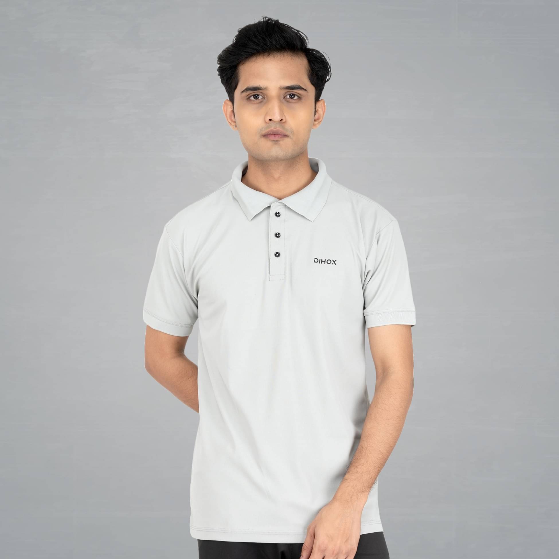 DIHOX Light Grey Polyester Regular Fit Men's Sports Polo T-Shirt ( Pack of 1 ) DIHOX Light Grey Polyester Regular Fit Men's Sports Polo T-Shirt ( Pack of 1 )