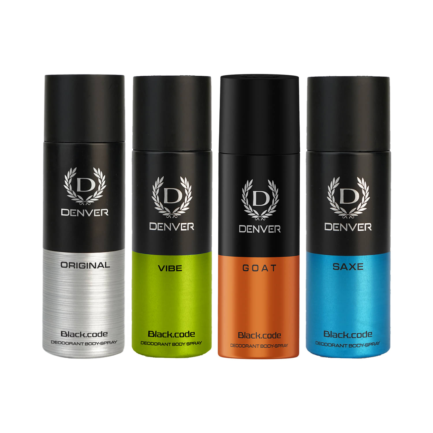 Denver Black Code (150 ml x 4) Deodorant Spray for Men 600 ml ( Pack of 4 ) Denver Black Code (150 ml x 4) Deodorant Spray for Men 600 ml ( Pack of 4 )