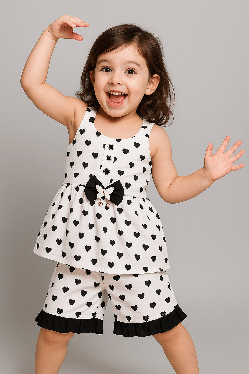 Ishrat Collection Cotton Blend Dress For Baby Girls ( Pack of 1 , White ) Ishrat Collection Cotton Blend Dress For Baby Girls ( Pack of 1 , White )