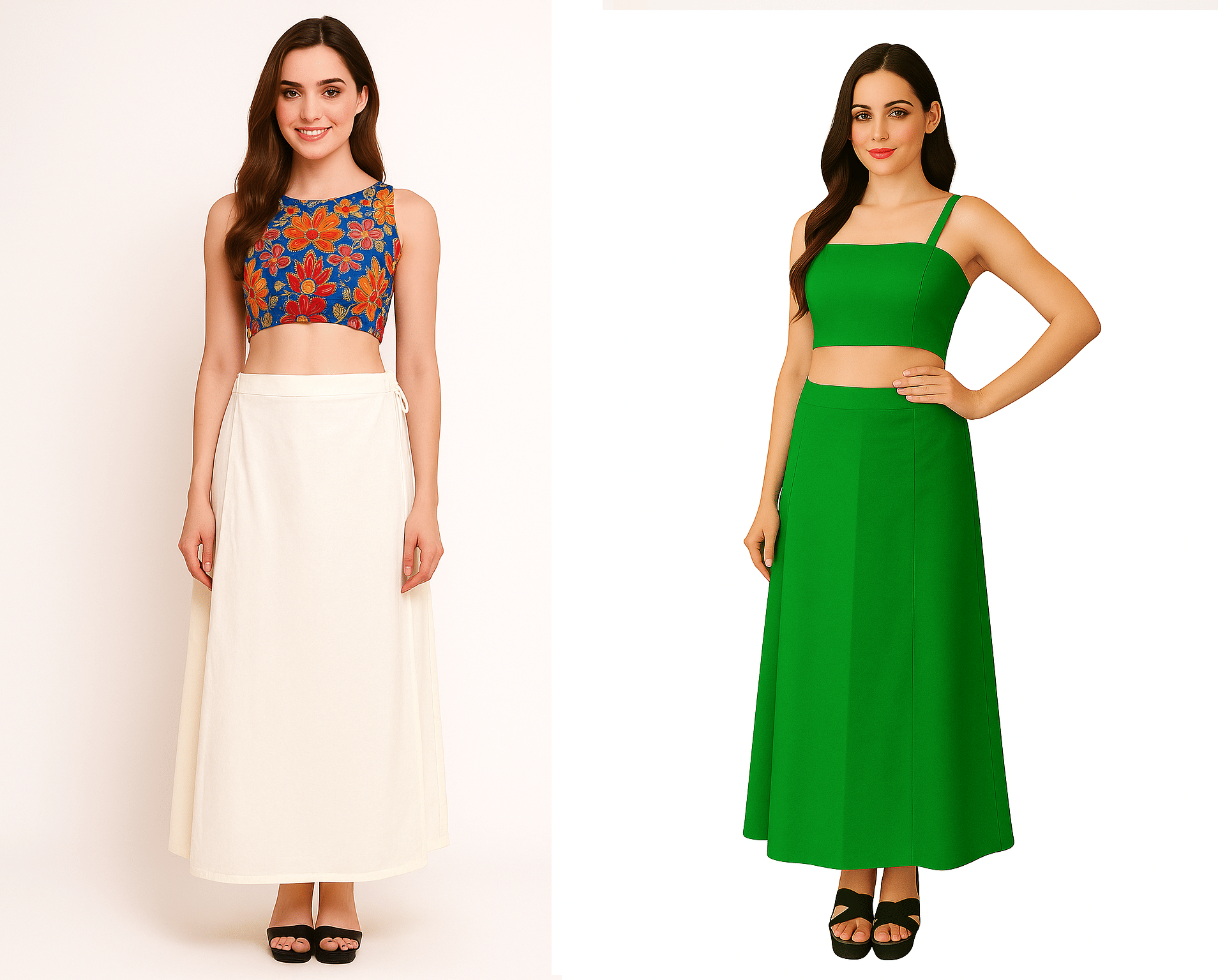 JTG enterprises Multicoloured Cotton Petticoat - Pack of 2     			JTG enterprises Multicoloured Cotton Petticoat - Pack of 2