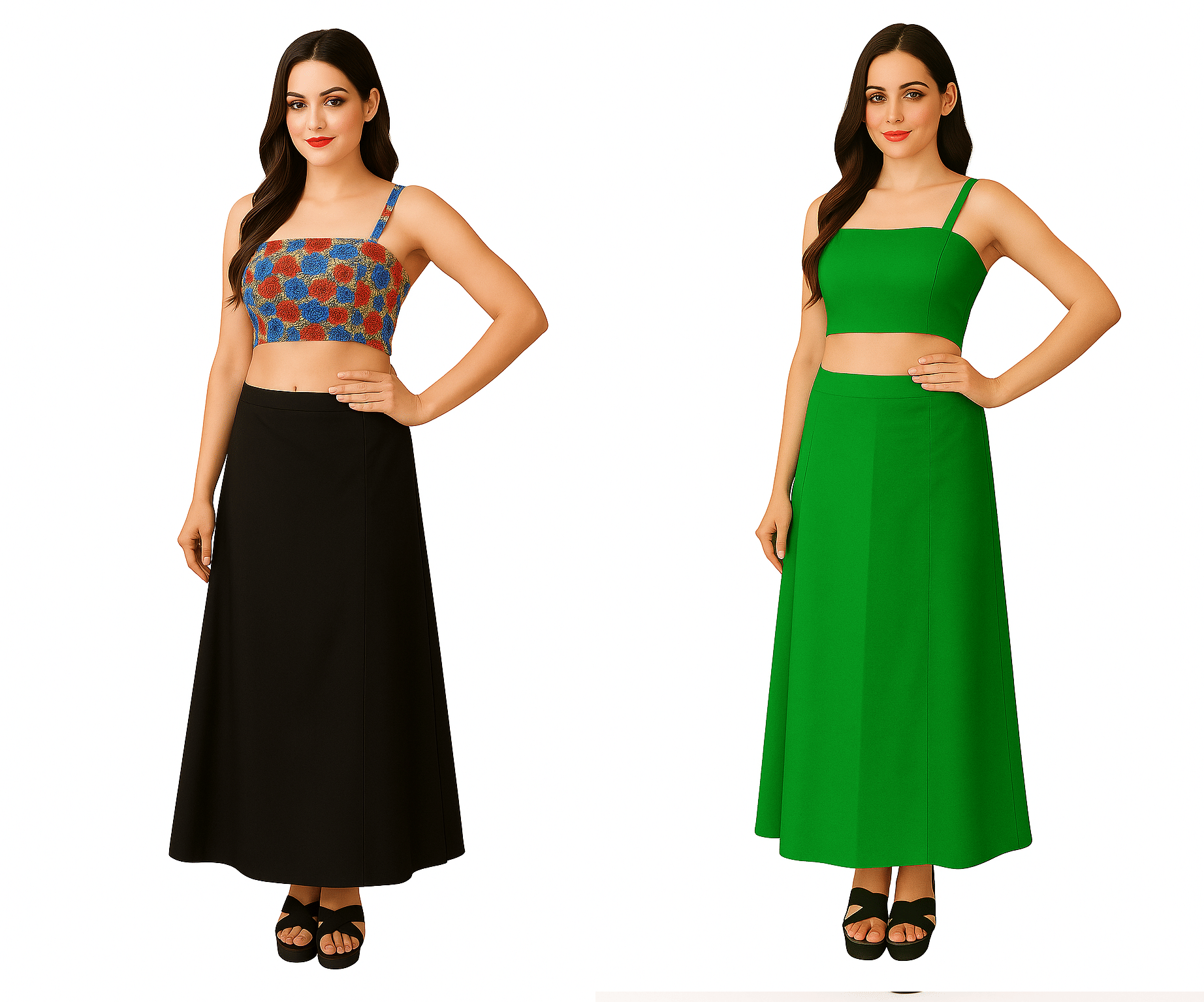 JTG enterprises Multicoloured Cotton Petticoat - Pack of 2     			JTG enterprises Multicoloured Cotton Petticoat - Pack of 2