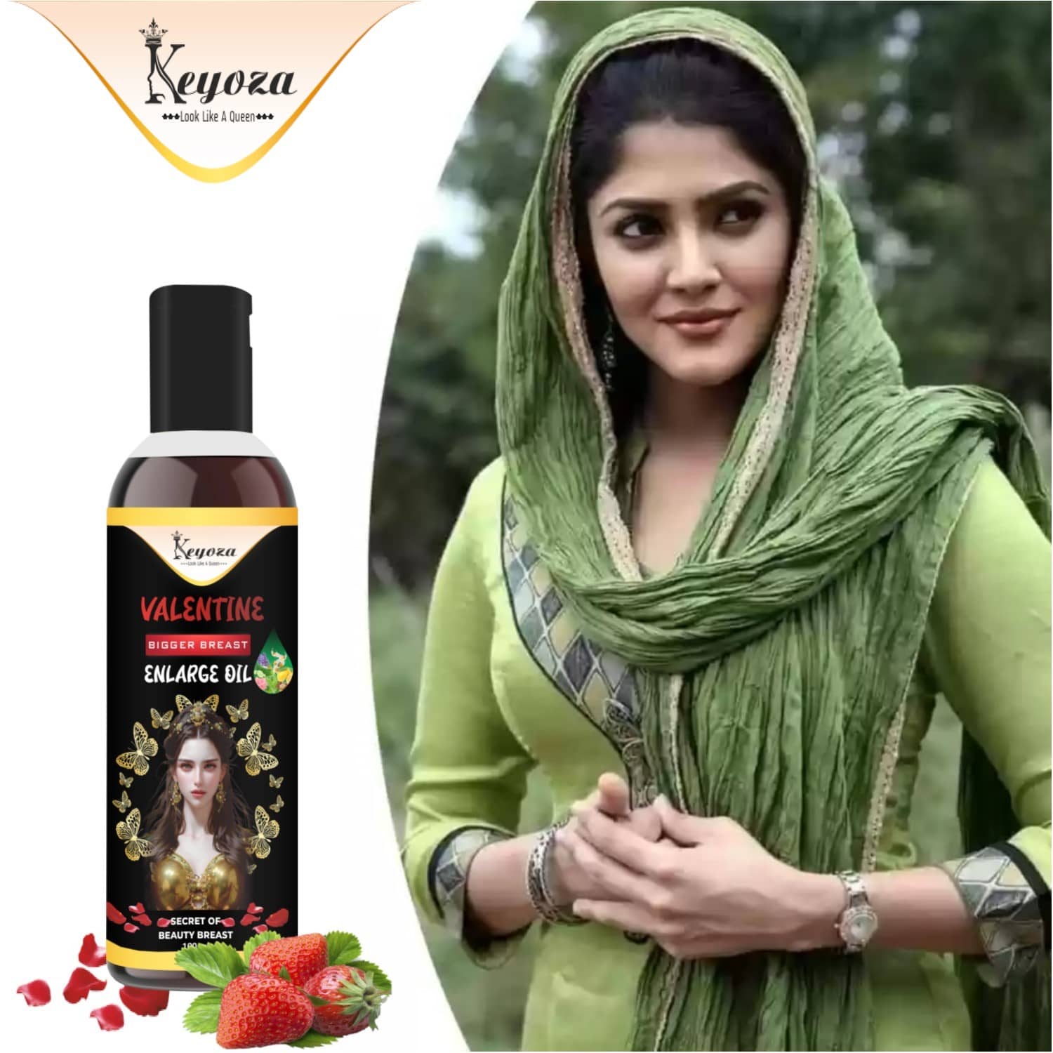 Keyoza Firming Oil Floral ( 100 g )