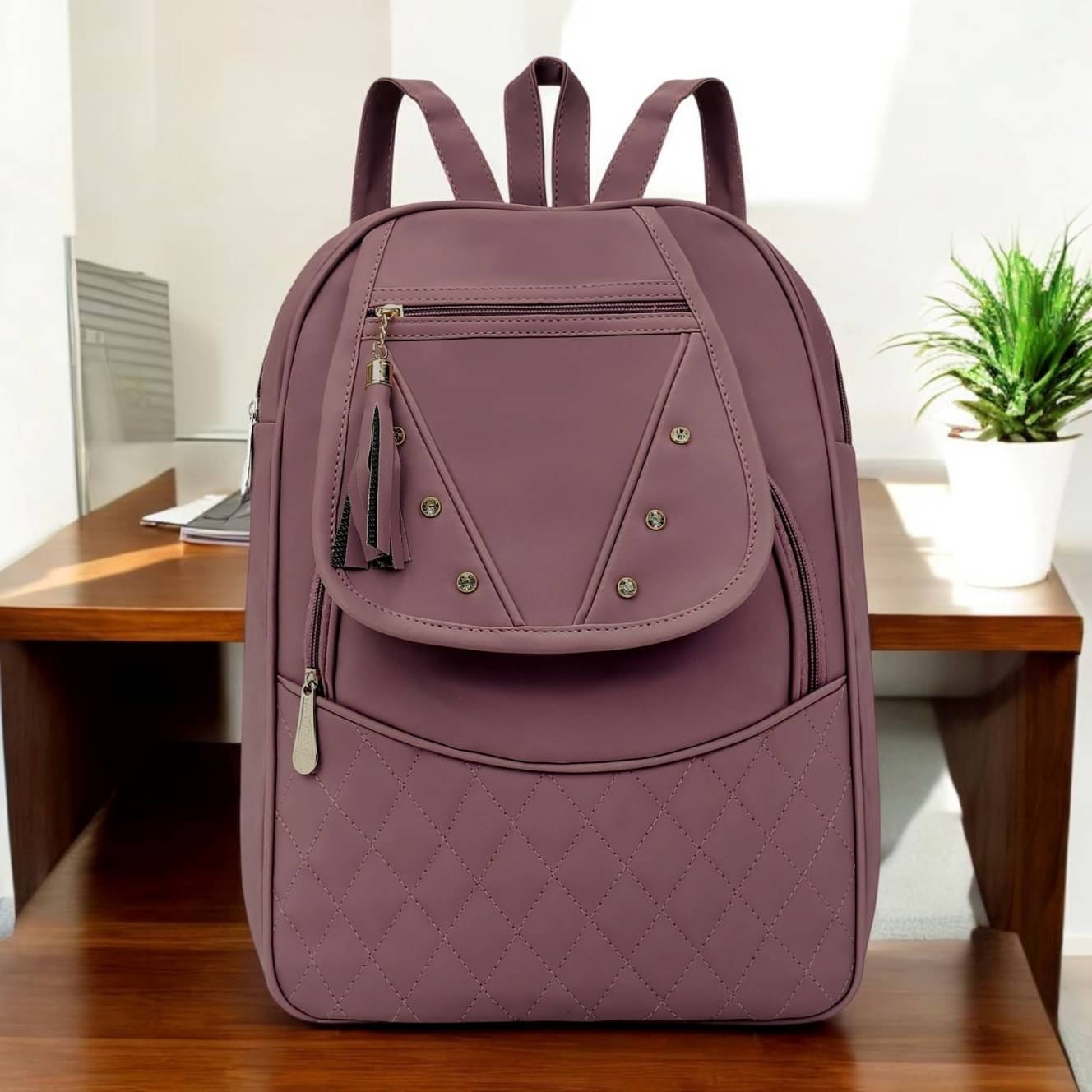     			MI PLUS Backpack PU Set of 1 ( Maroon )