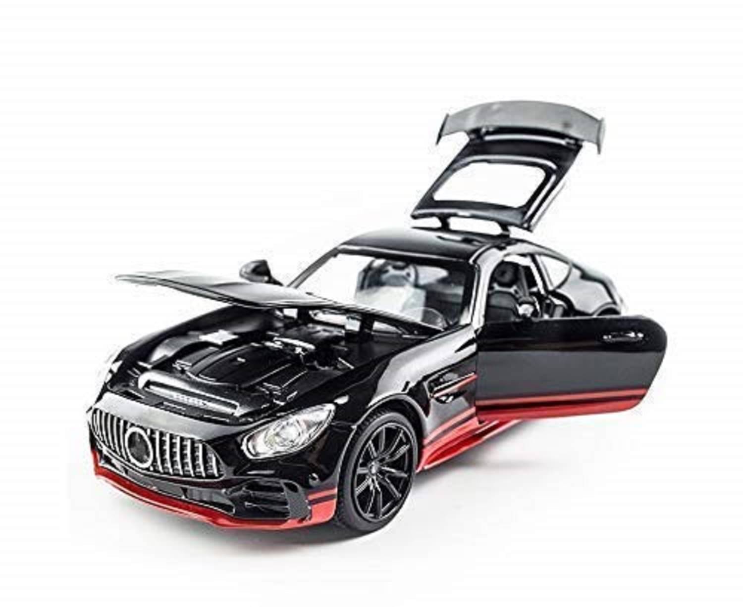    			Mercedes Benz AMG GTR 1:32 Model Car Exclusive Alloy Metal Pull Back Die-cast Car Diecast Metal Pullback Toy car with Openable Doors & Light Music Best Gifts Toys Kid (Multicolor)
