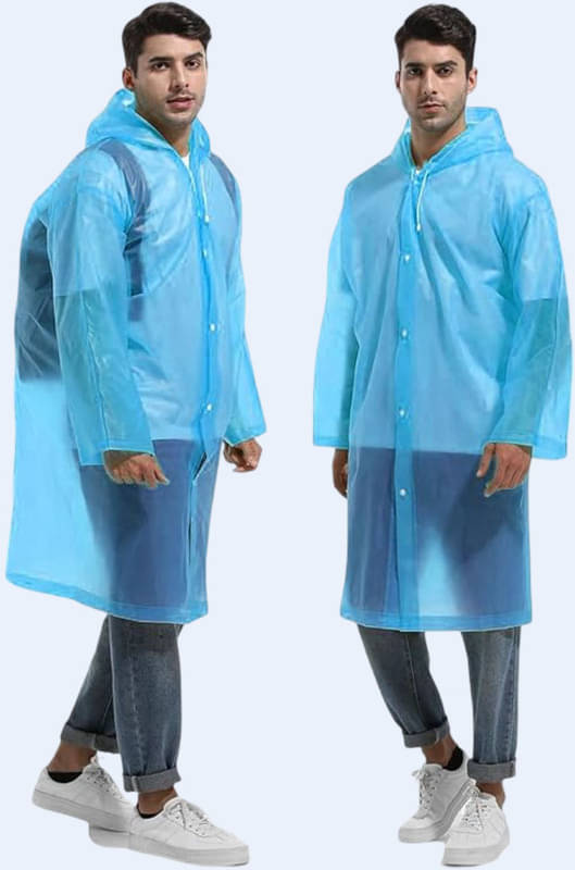     			Paryag Blue PVC Men's Raincoat ( Pack of 1 )