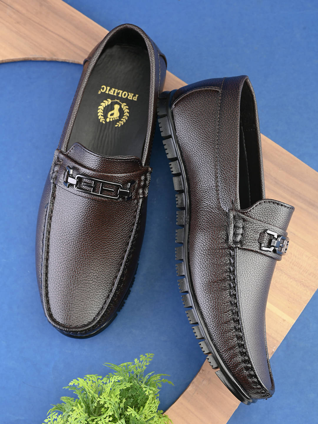     			Prolific PG-FM411-Re Brown Men's Slip-on Shoes