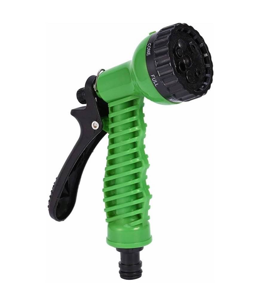     			Pure Passion 7 Pattern High Pressure Car Bike Garden Hose Nozzle Water Spray Gun ( Pack Of 1)