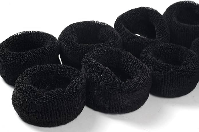     			RITZKART Black Rubber Band ( Pack of 10 )