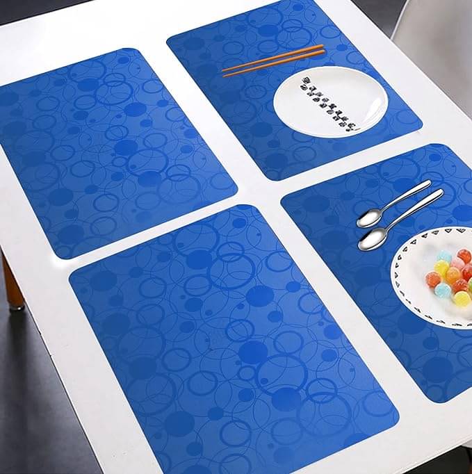 Revexo PVC Floral Fridge Mats ( 40 30 ) Pack of 4 - Multicolor Revexo PVC Floral Fridge Mats ( 40 30 ) Pack of 4 - Multicolor